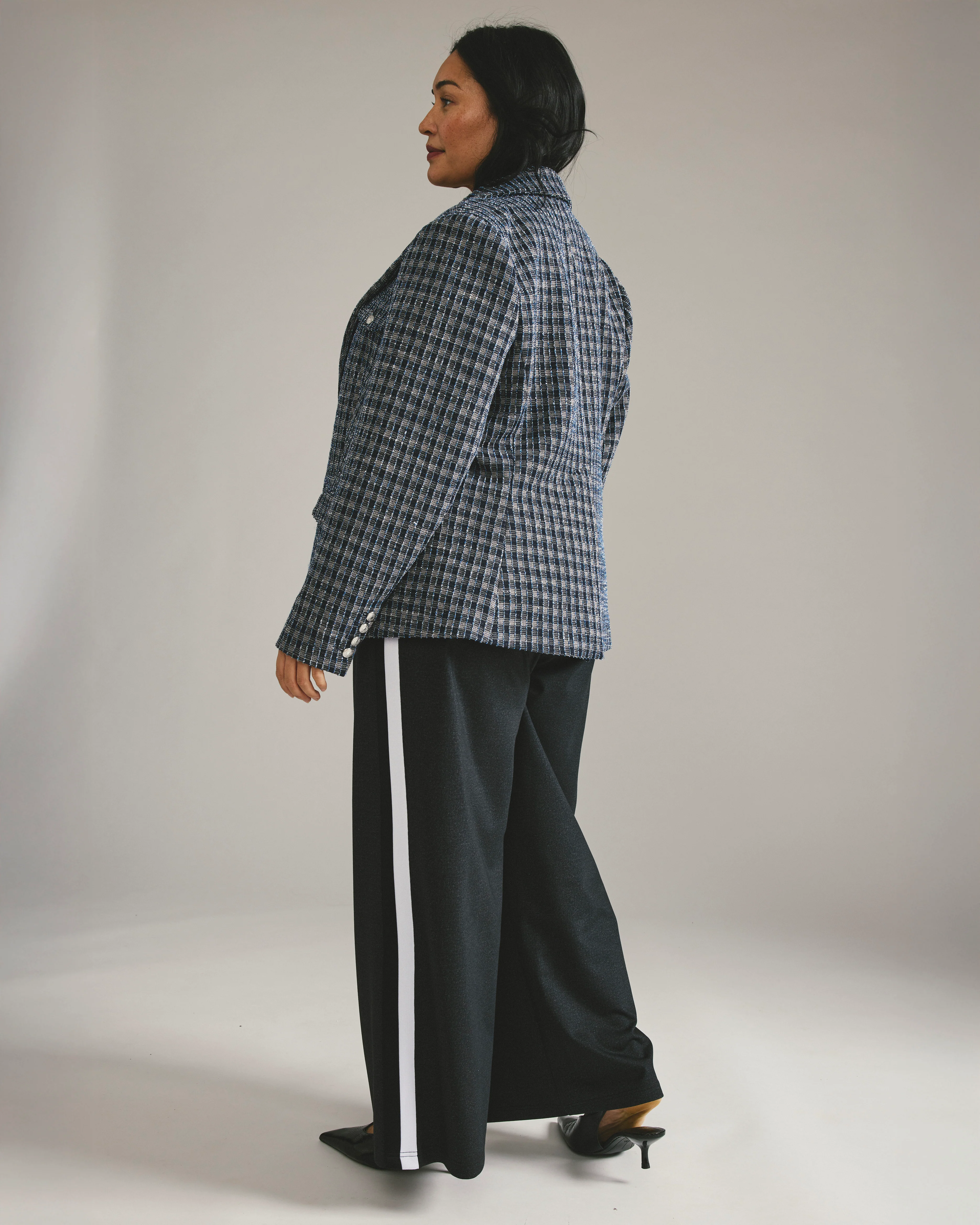 4 Pocket Ponte Blazer - French Tweed - Image 14