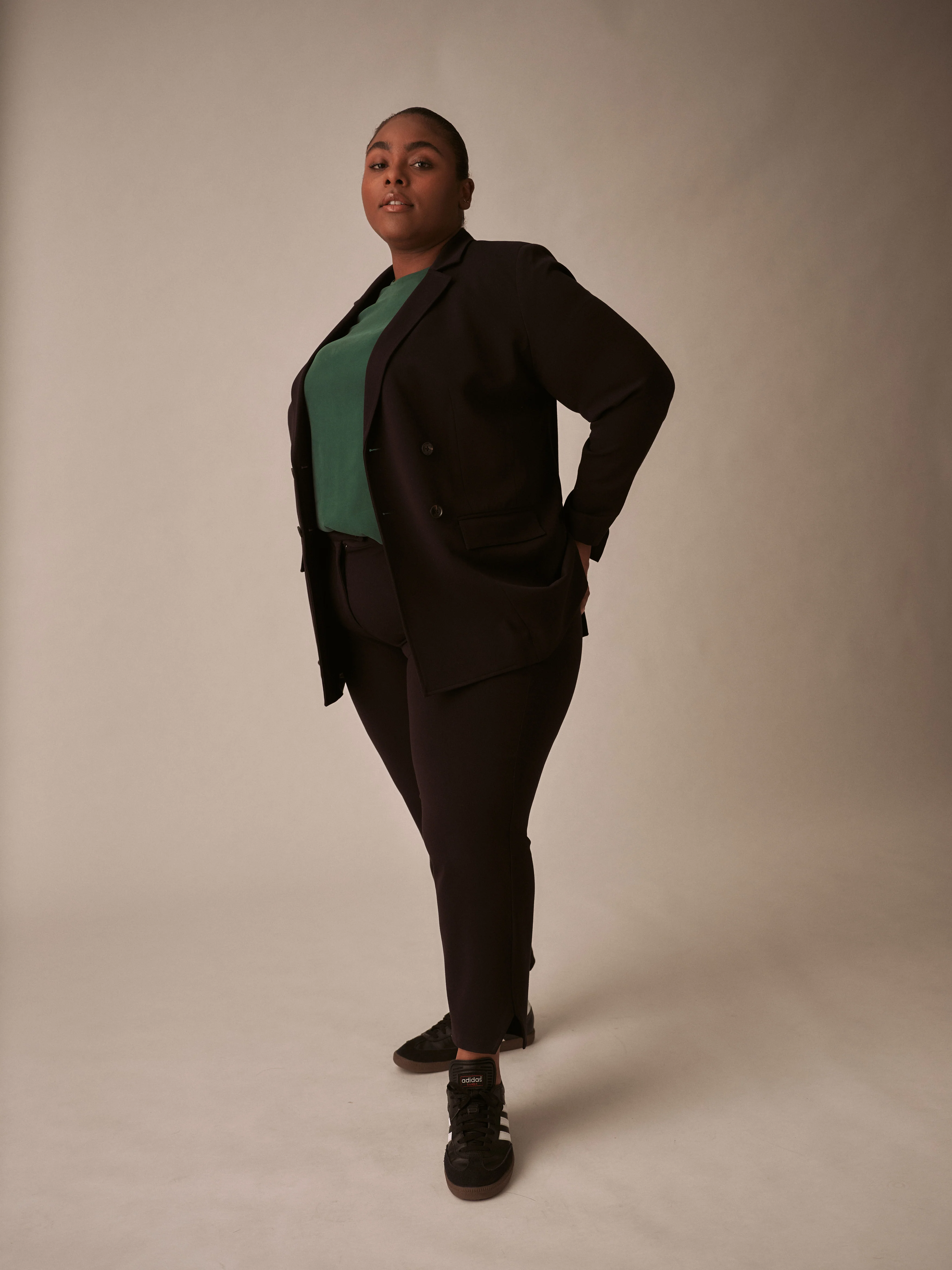 All Day Warren Double Breasted Blazer - Black - Image 5