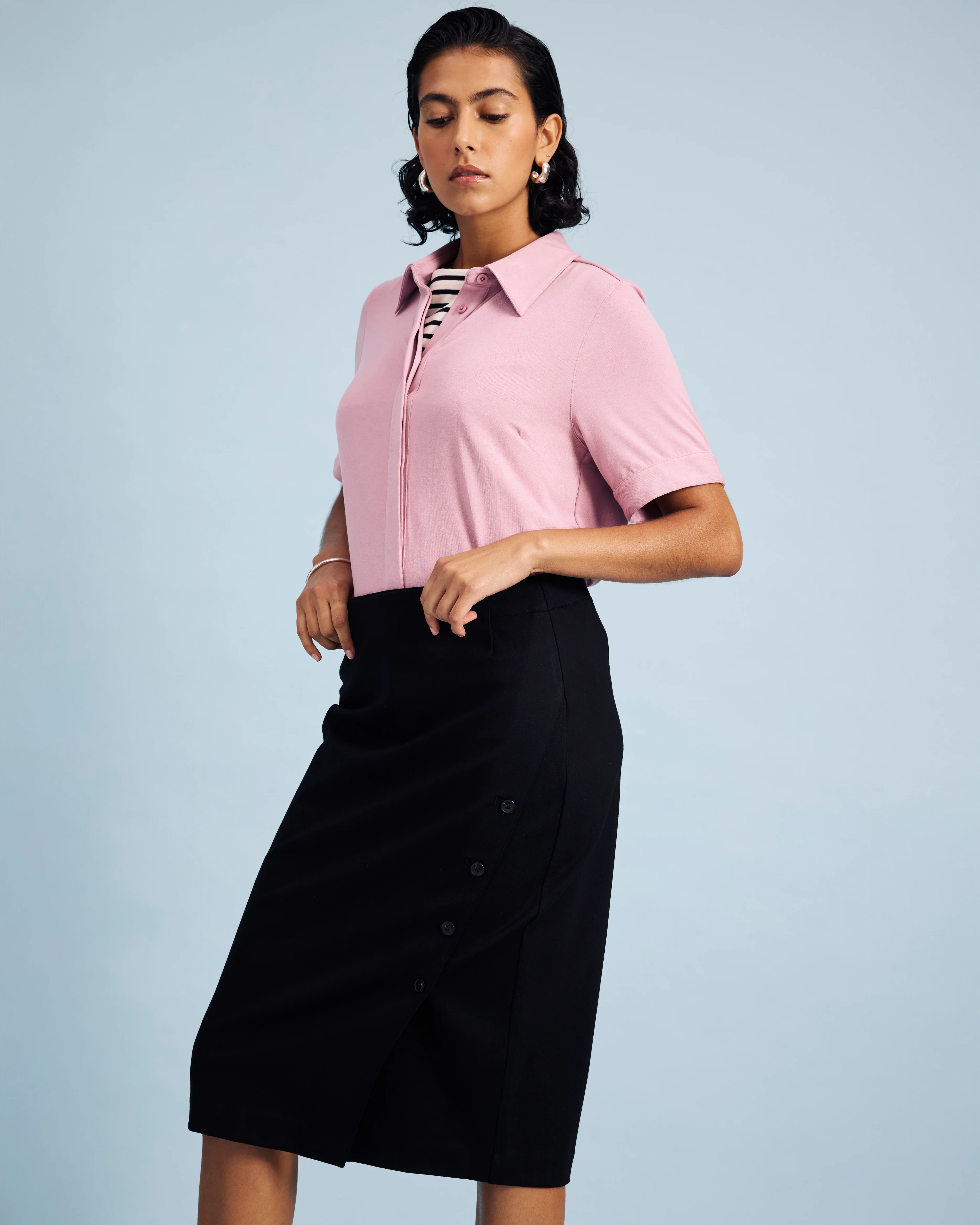 Anya Ponte Skirt - Black - Image 4