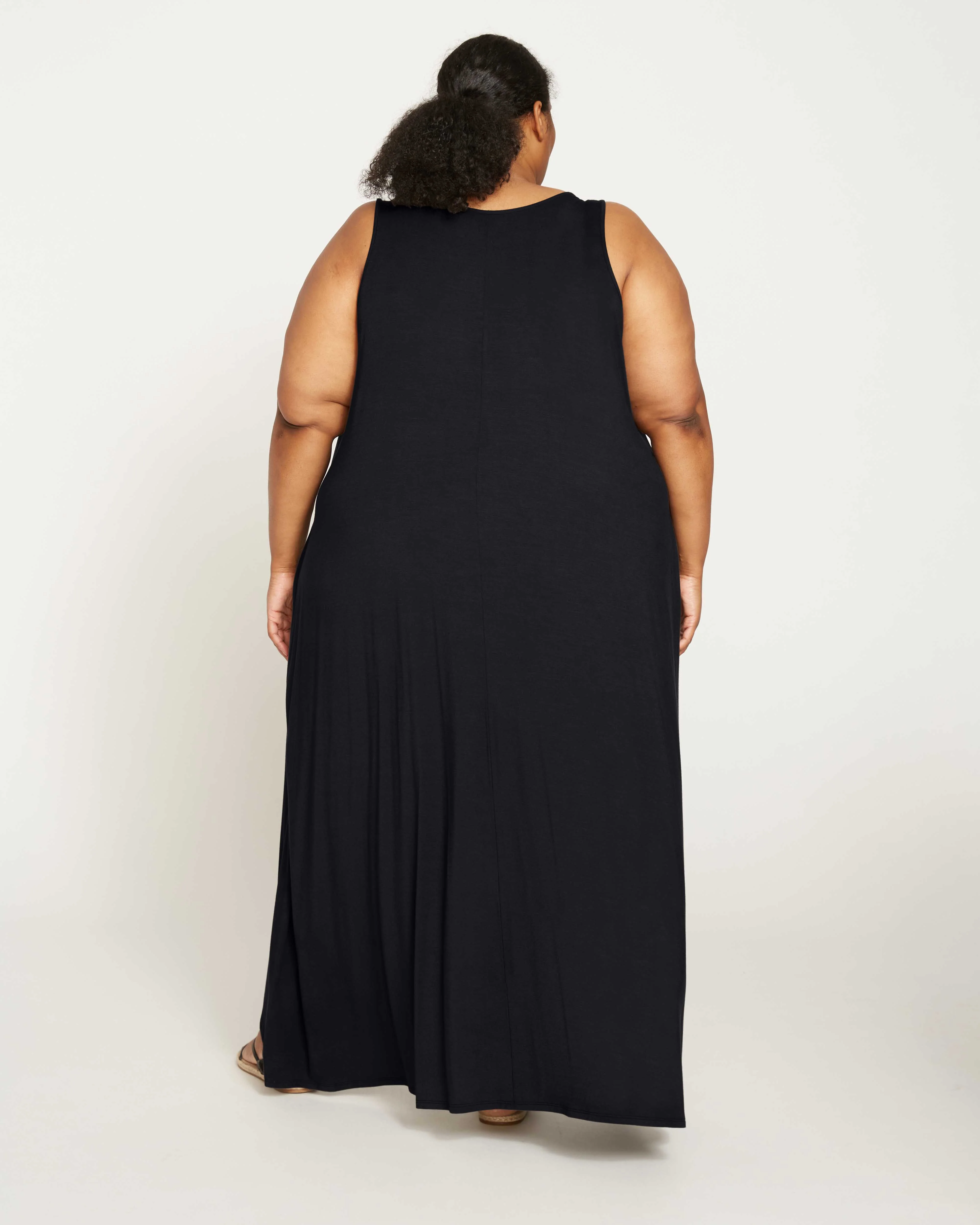 Athena Divine Jersey Dress - Black - Image 4