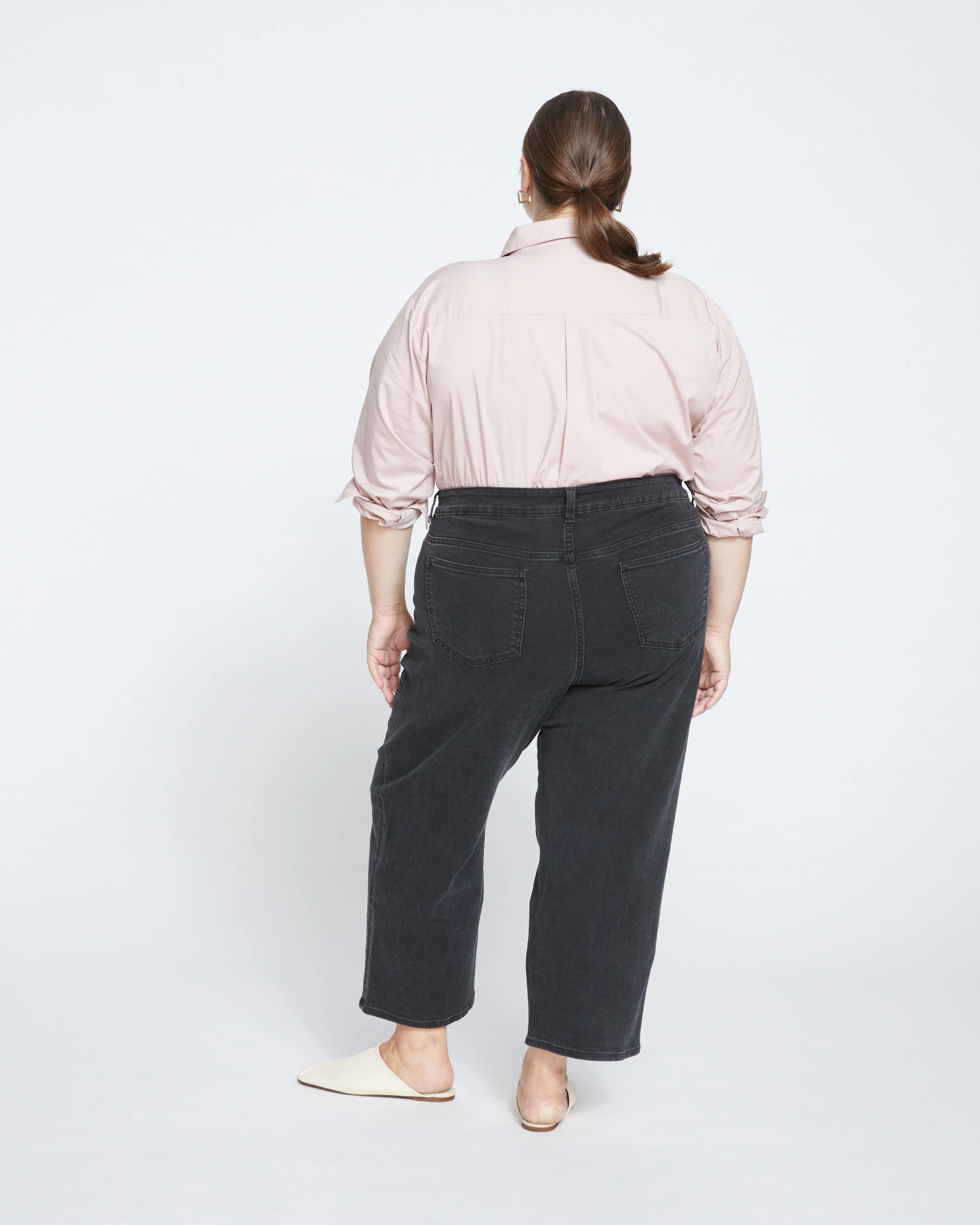 Bae Boyfriend Crop Jeans - Broken Black - Image 4
