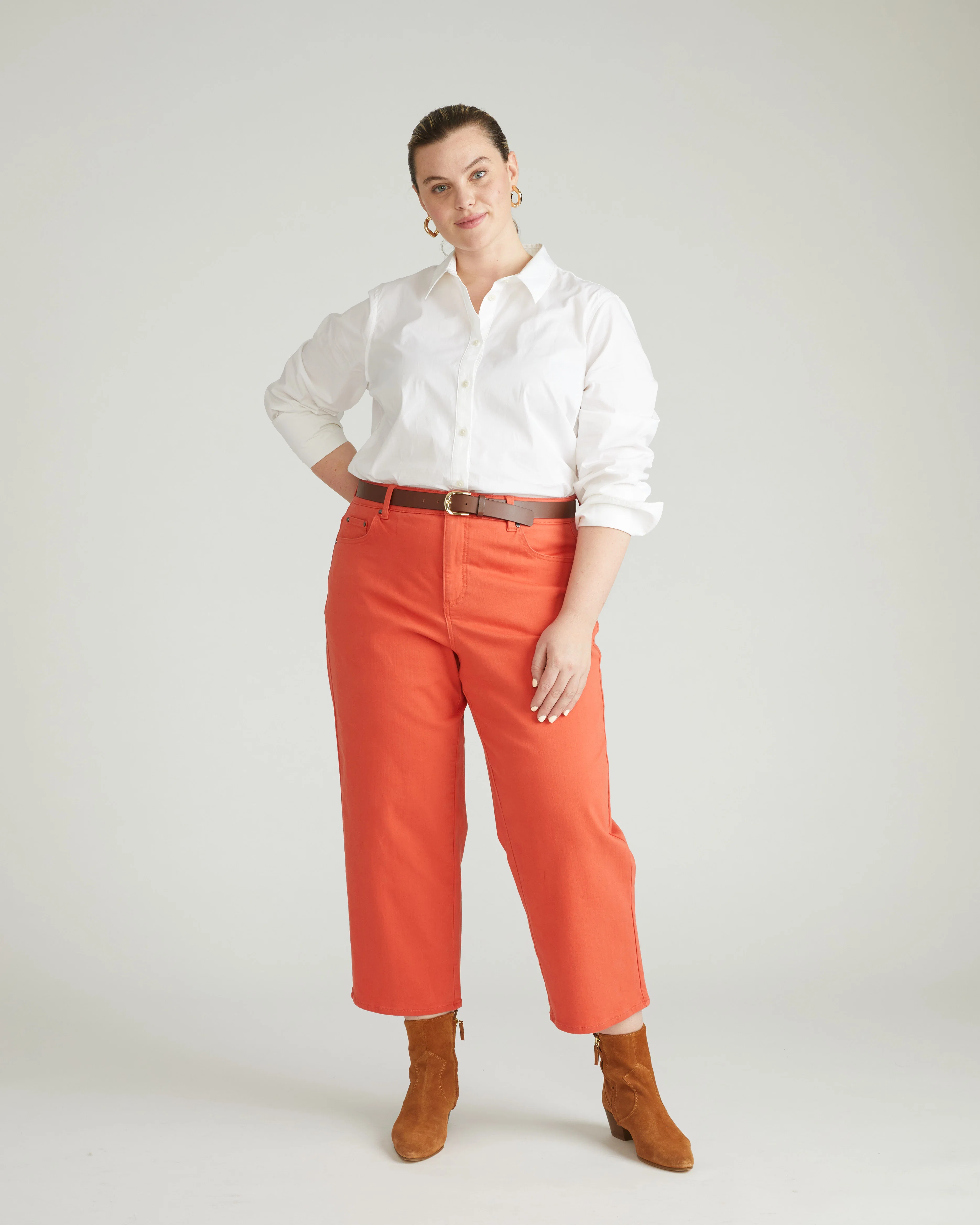 Bae Boyfriend Crop Jeans - Coral Reef - Image 2