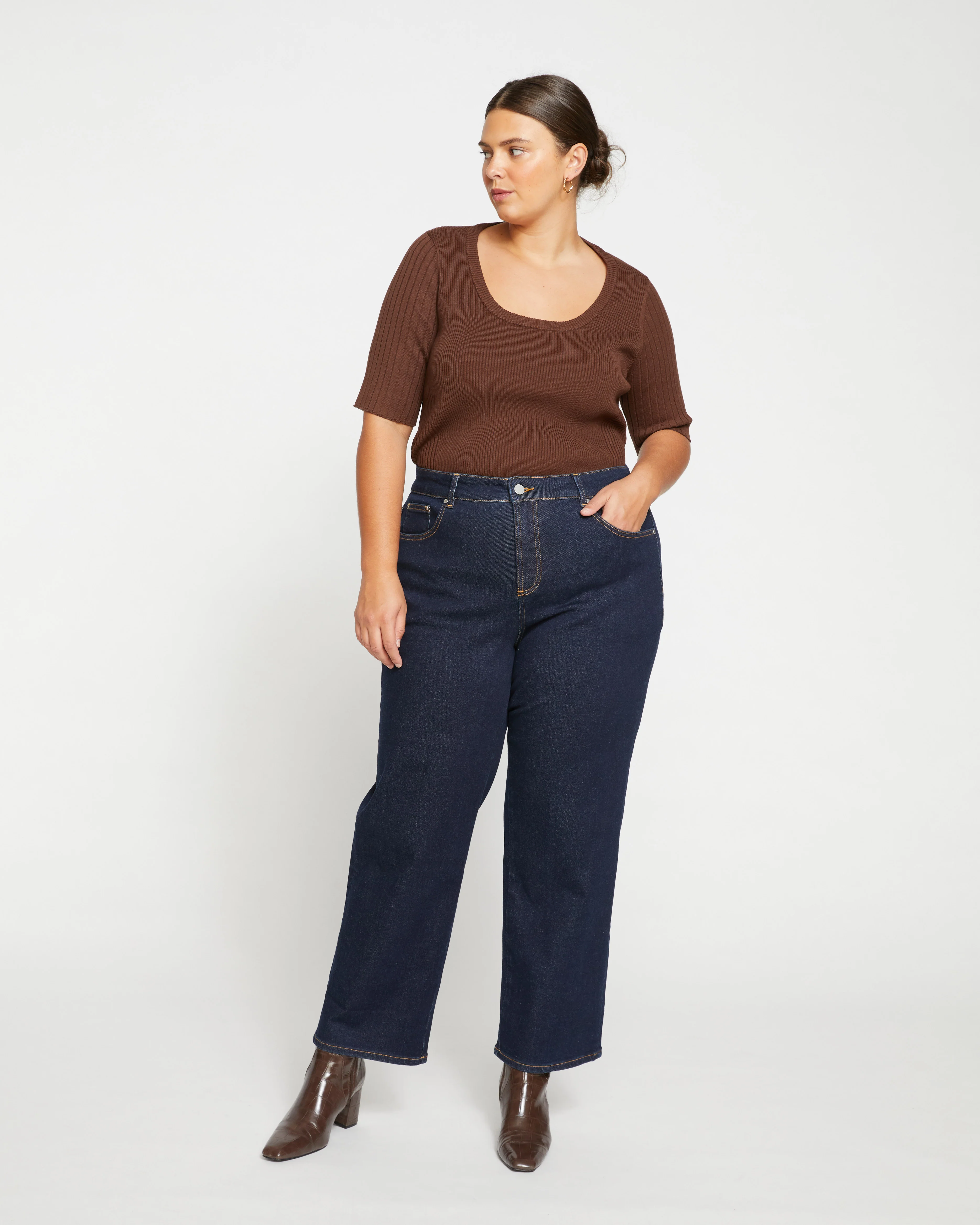 Bae Boyfriend Straight Leg Jeans - Vintage Indigo Selvedge - Image 2
