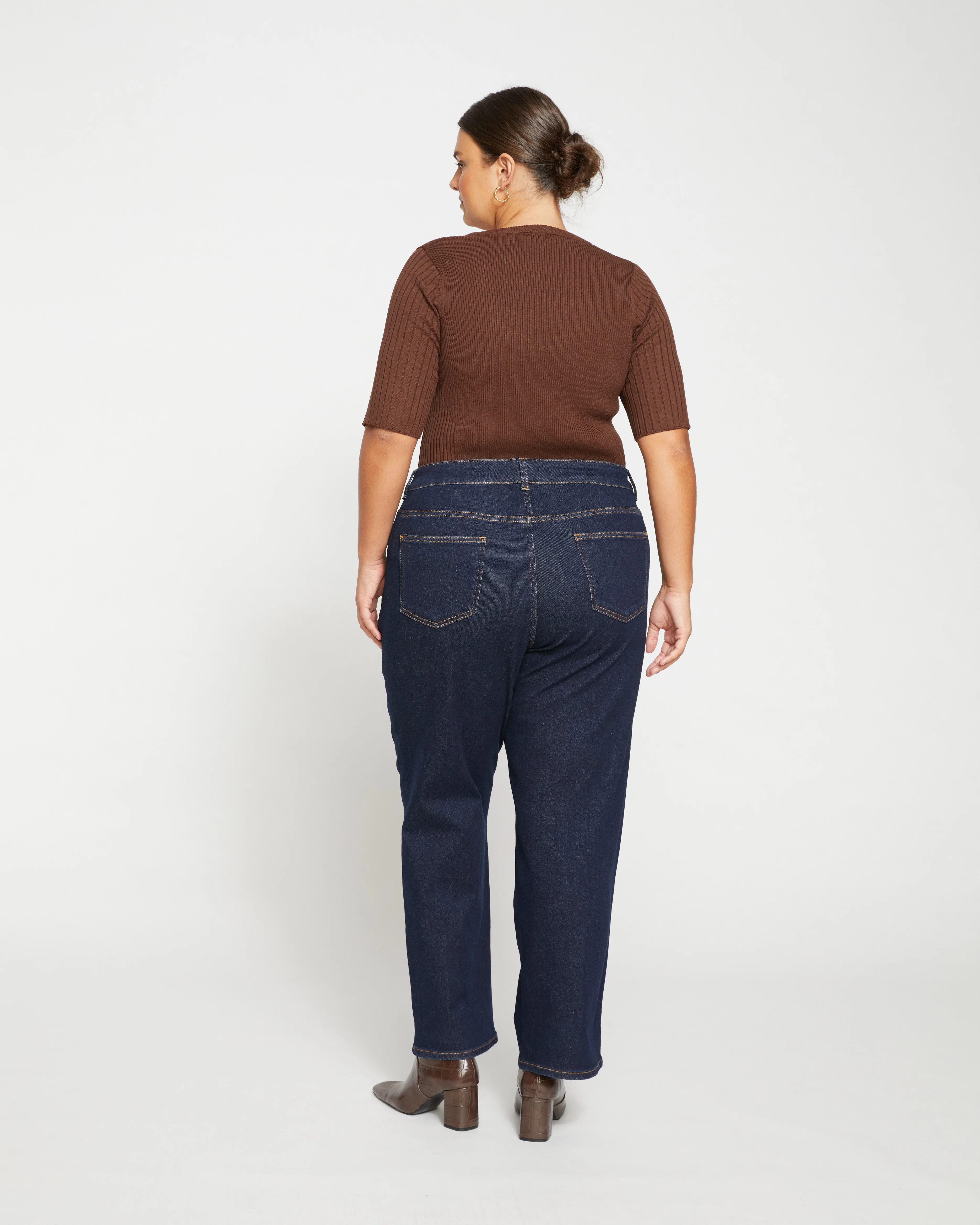 Bae Boyfriend Straight Leg Jeans - Vintage Indigo Selvedge - Image 4