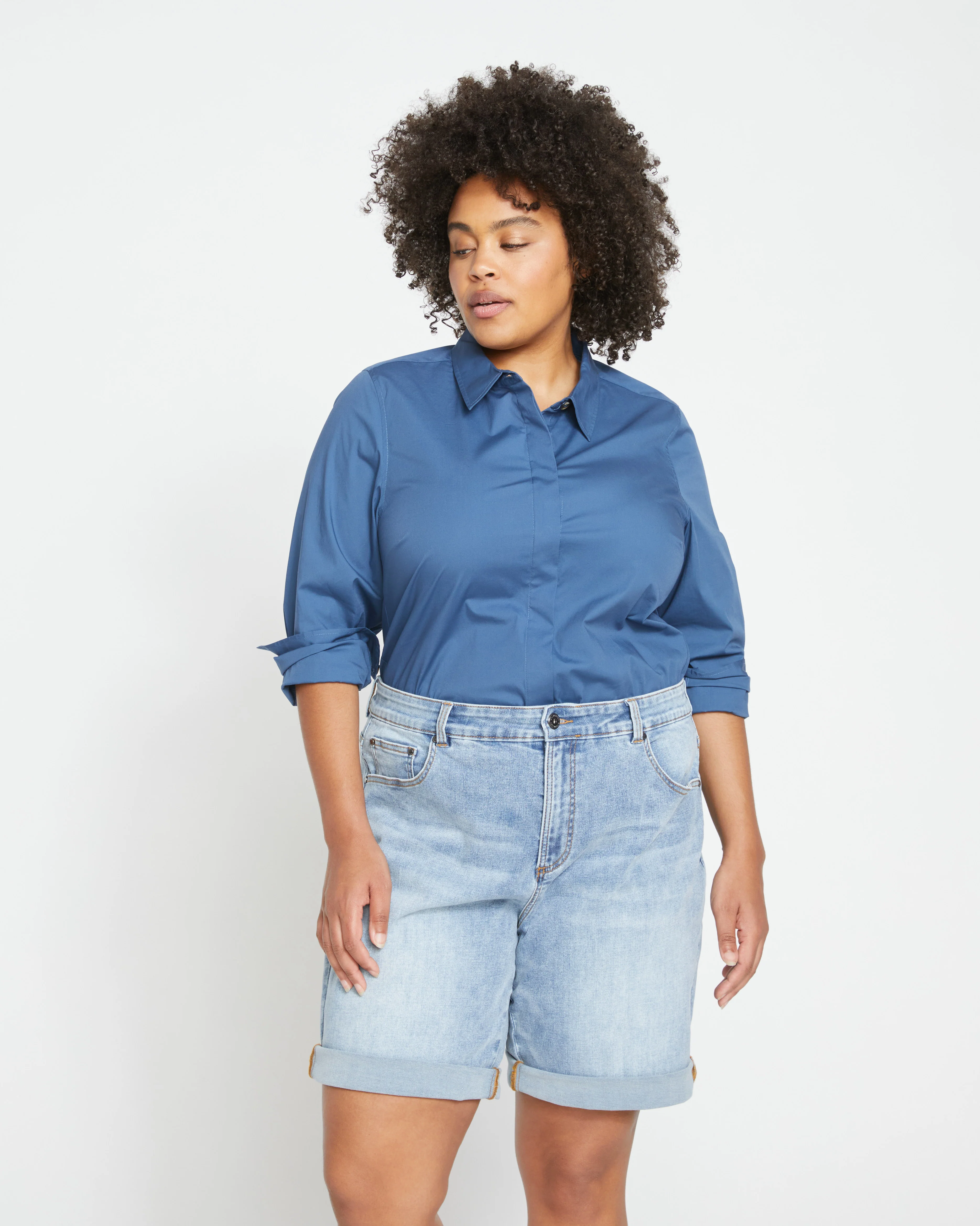 Bae Denim Shorts - New Wave Blue