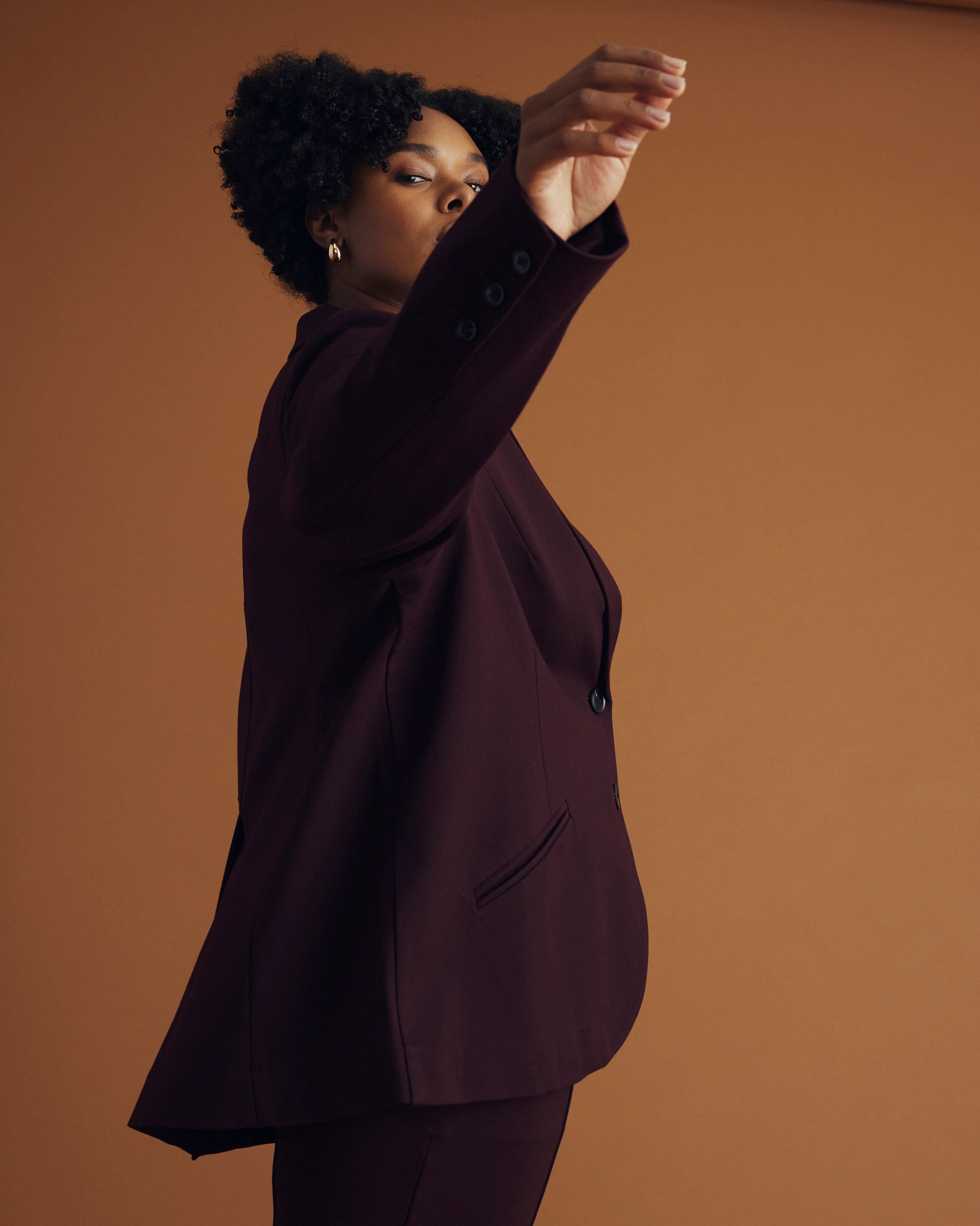 Beas Ponte Blazer - Black Cherry - Image 3