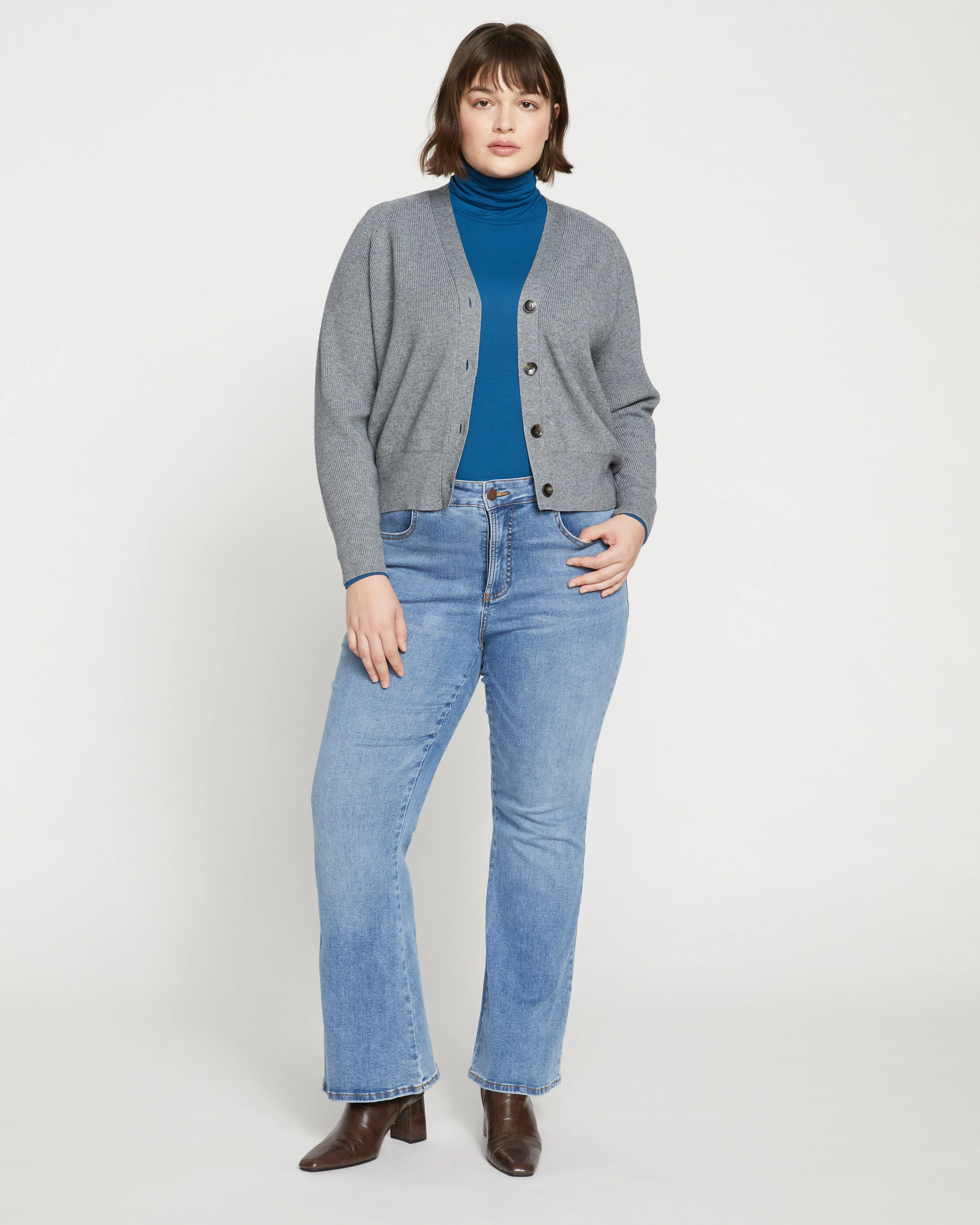 Better-Than-Wool Cardigan - Heather Grey - Image 2