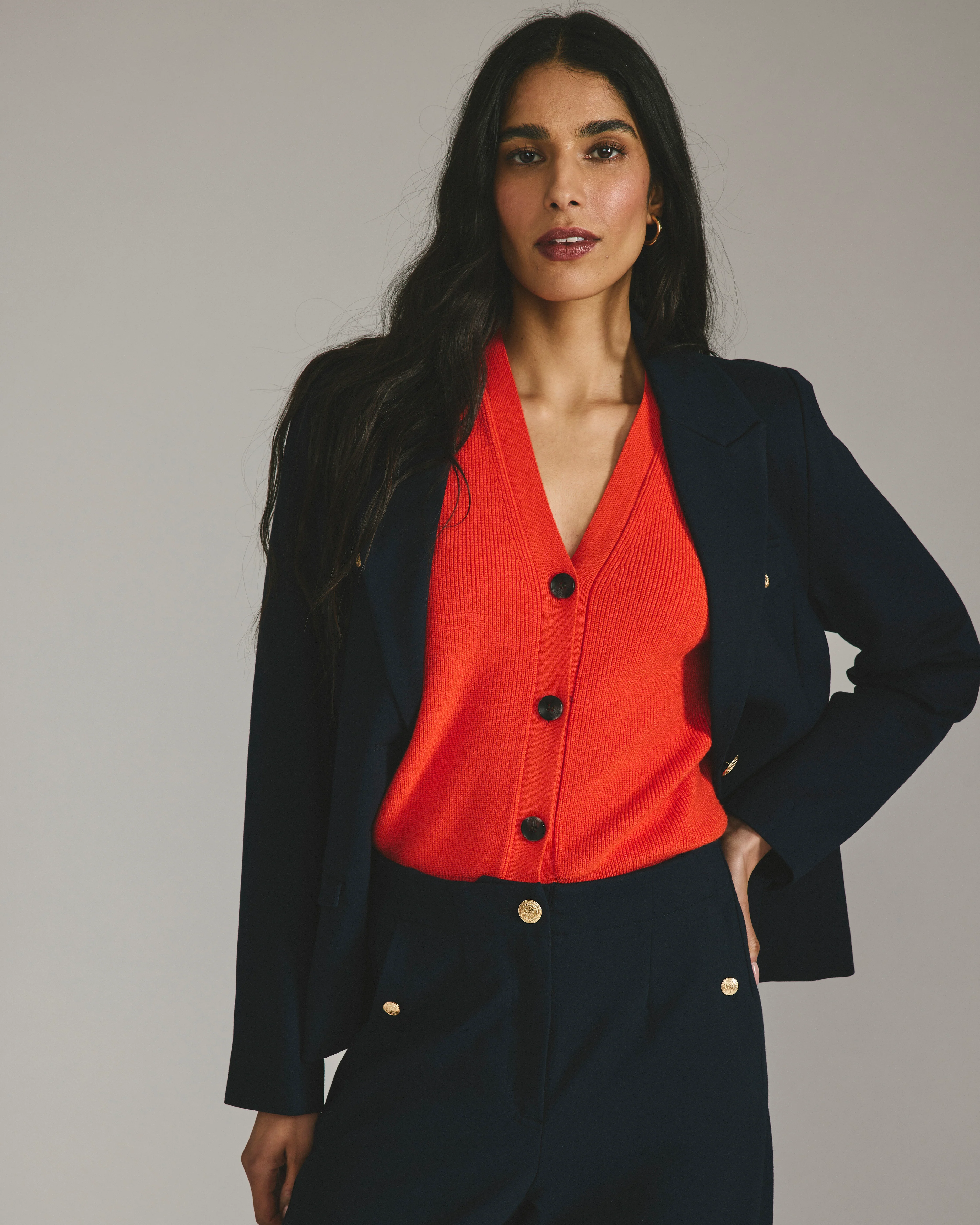 Better-Than-Wool Cardigan - Orange Flame - Image 4