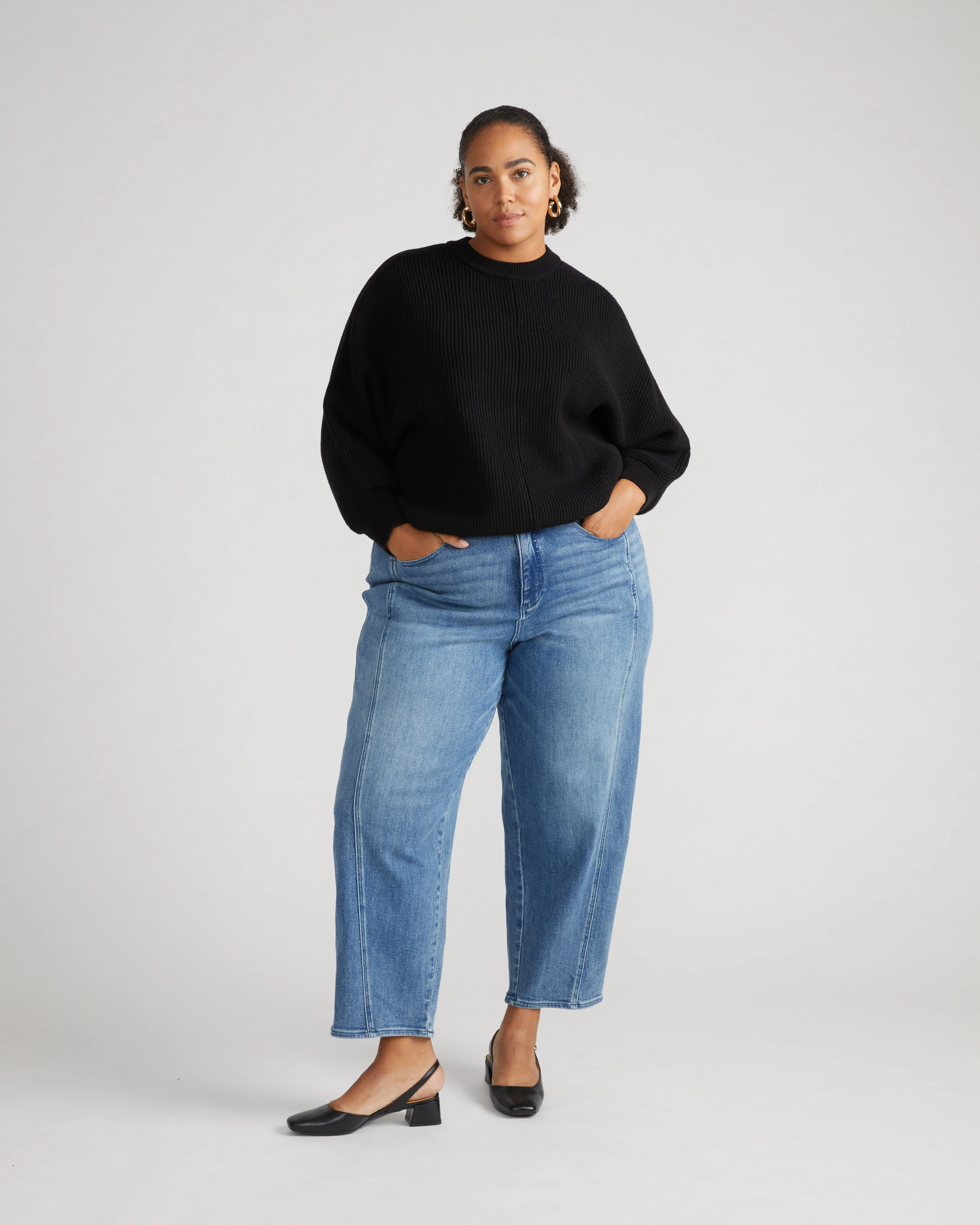 Better-Than-Wool Dolman Sweater - Black - Image 2