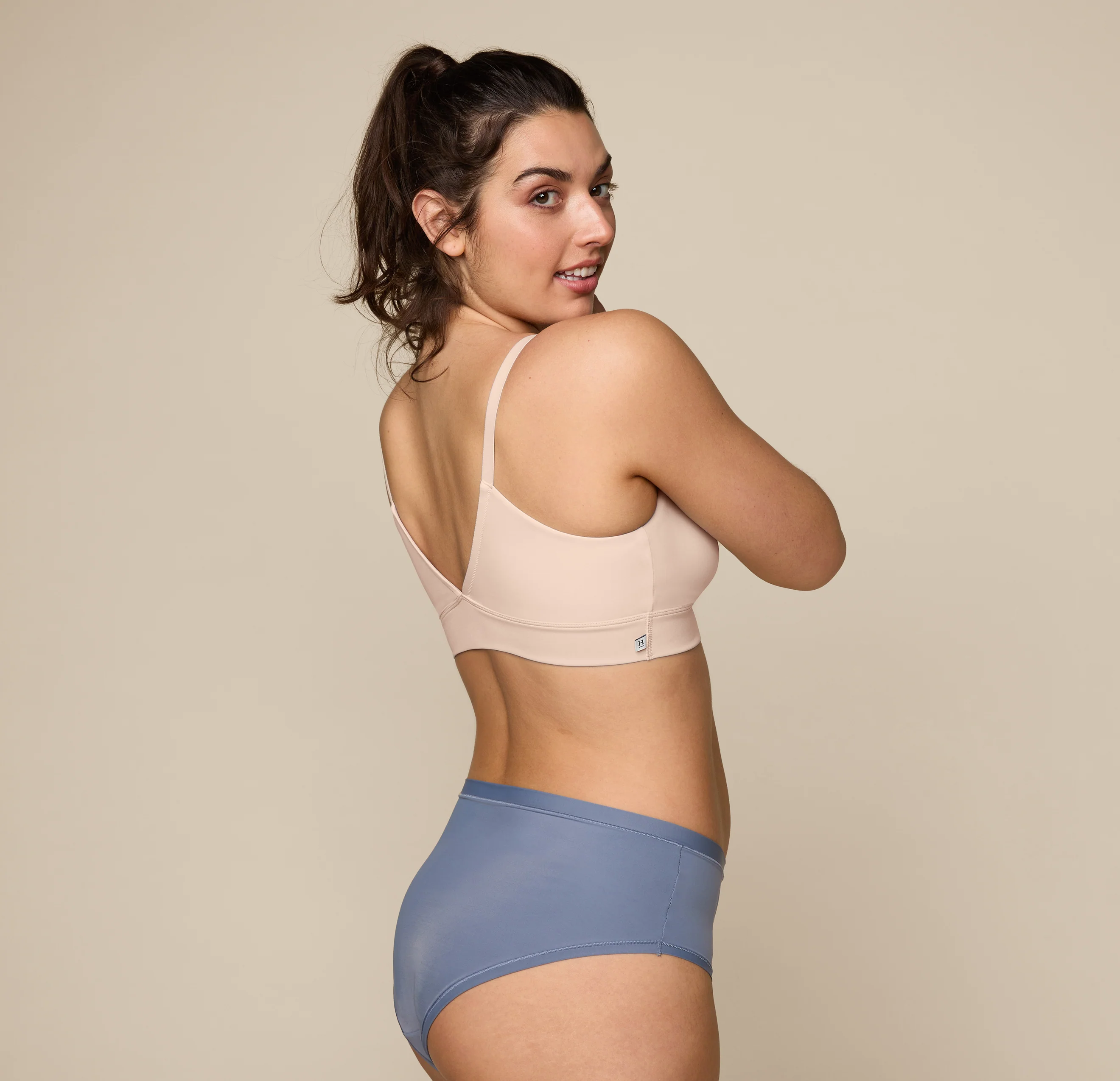 Bliss Triangle Bralette - Rose - Image 4