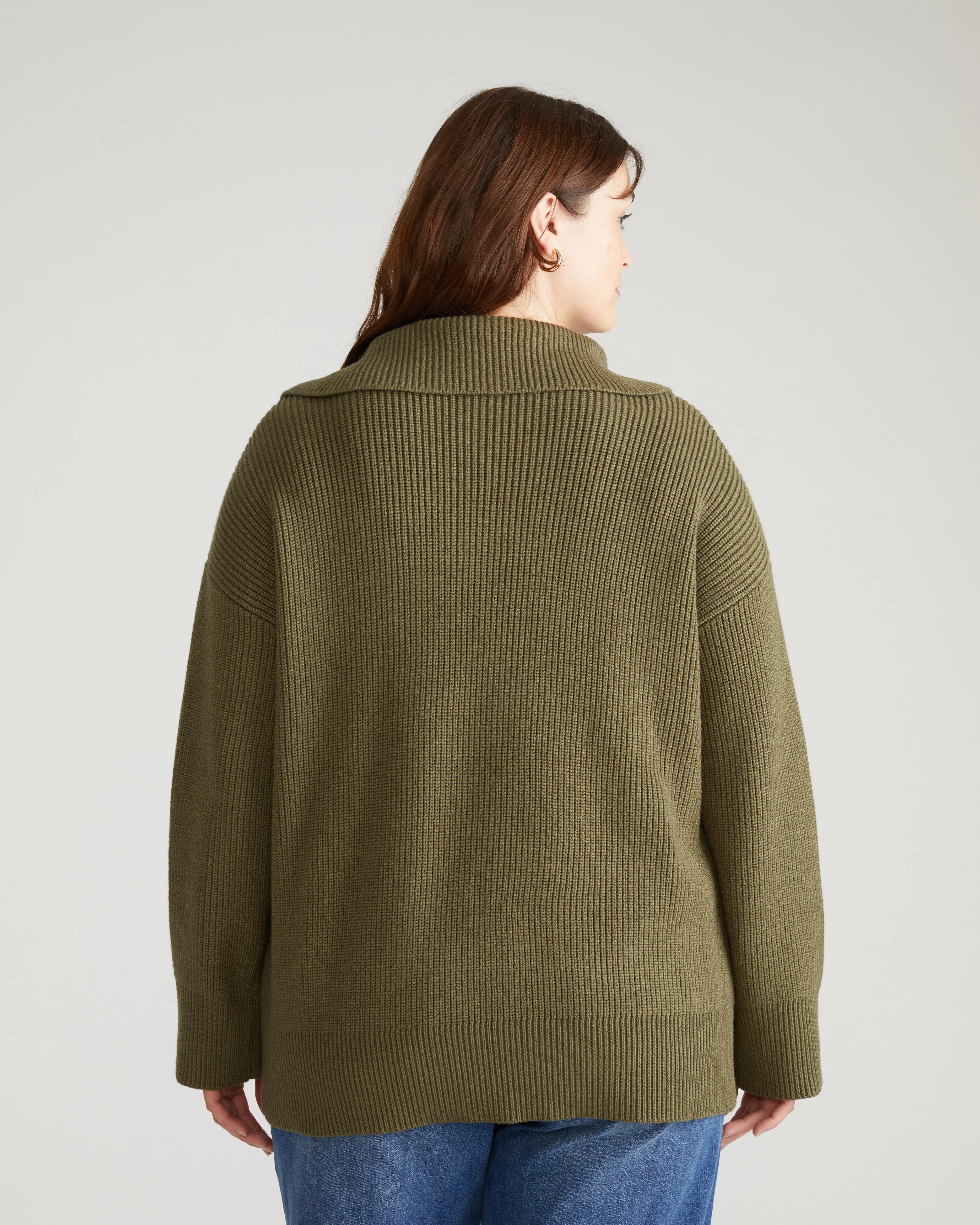 Brenda Zip Sweater - Camo - Image 4