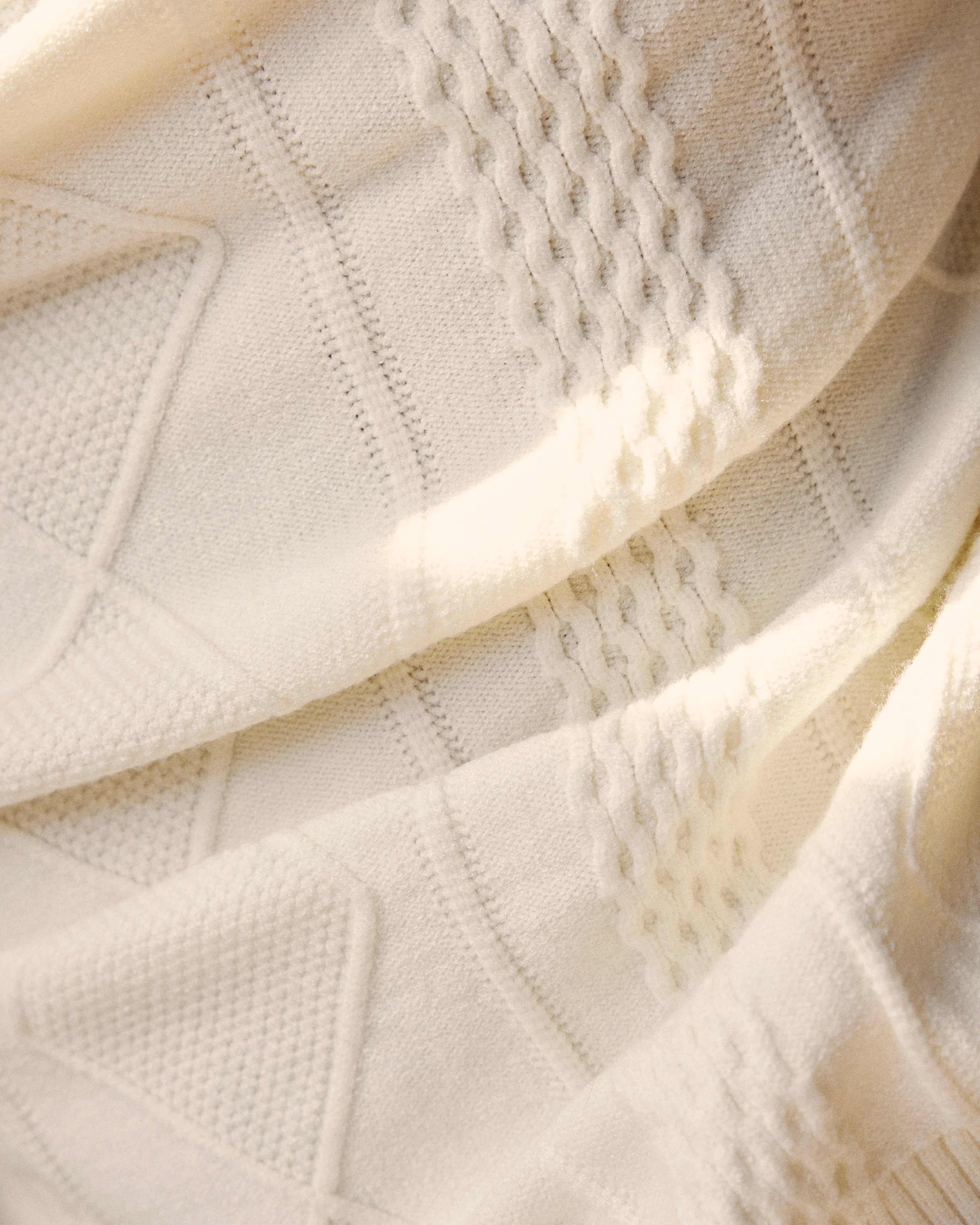 Cable Knit Cardigan - Cream - Image 2