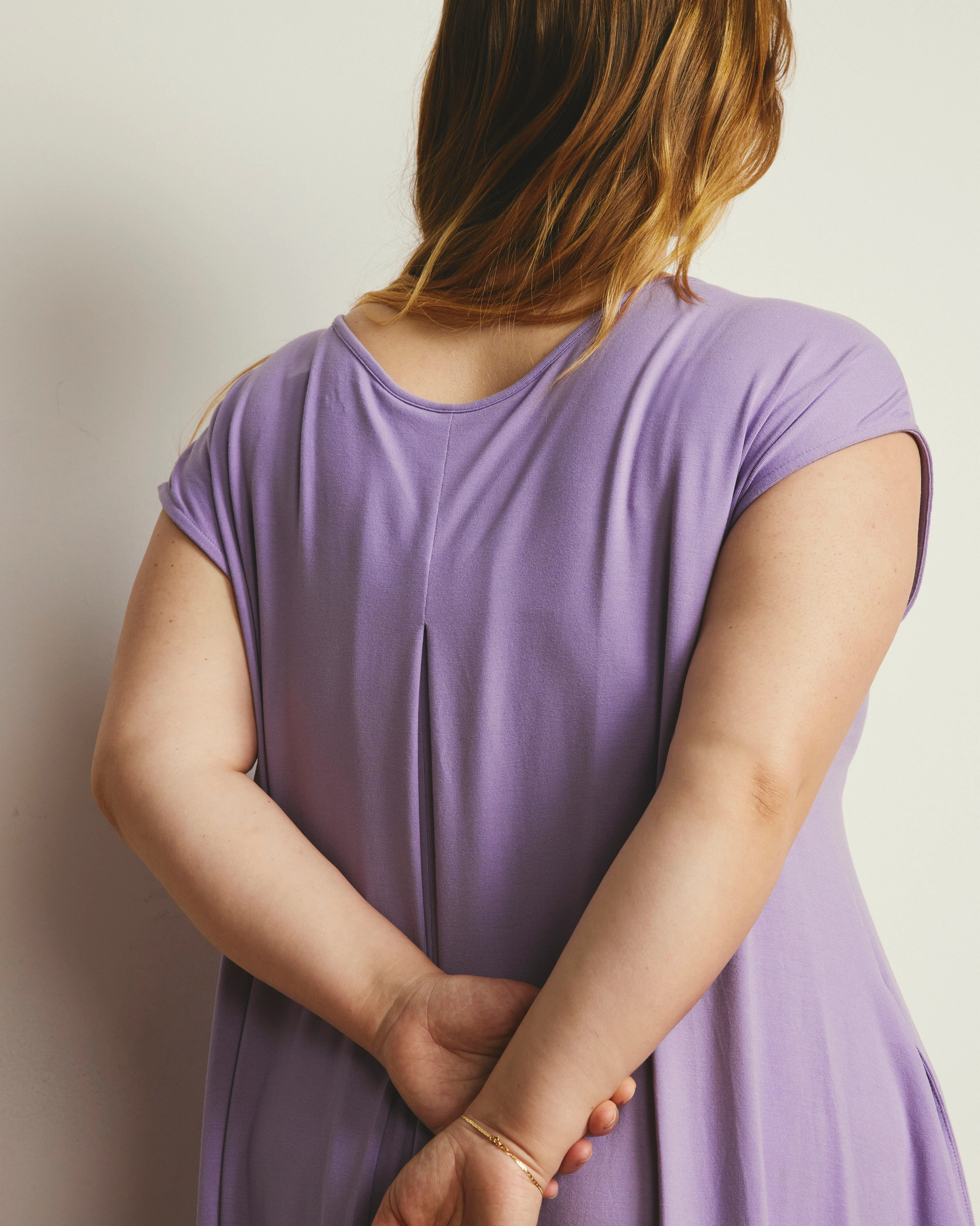 Capri Divine Jersey Flared Dress - Spring Iris - Image 5