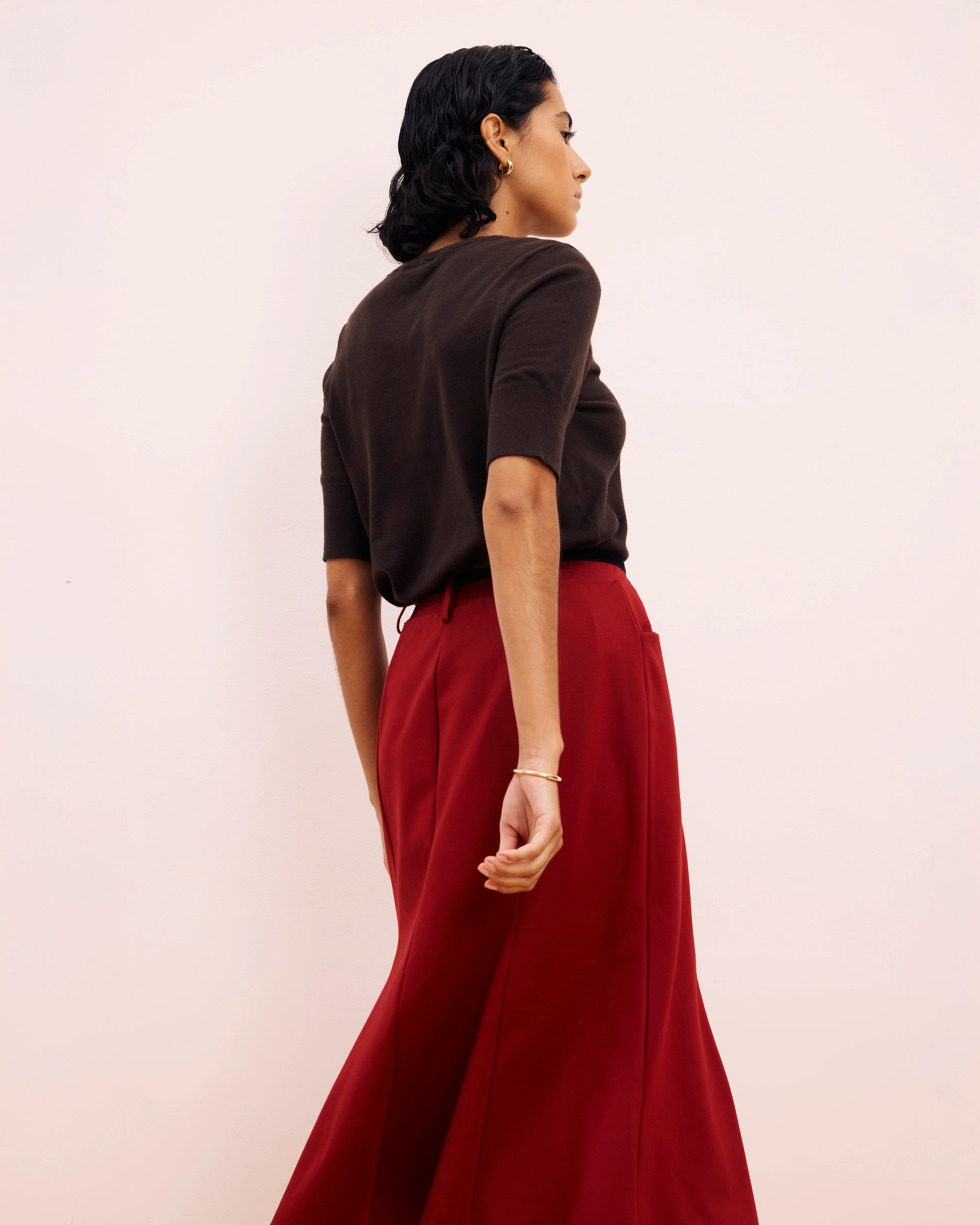 Carla Ponte Skirt - Garnet - Image 3