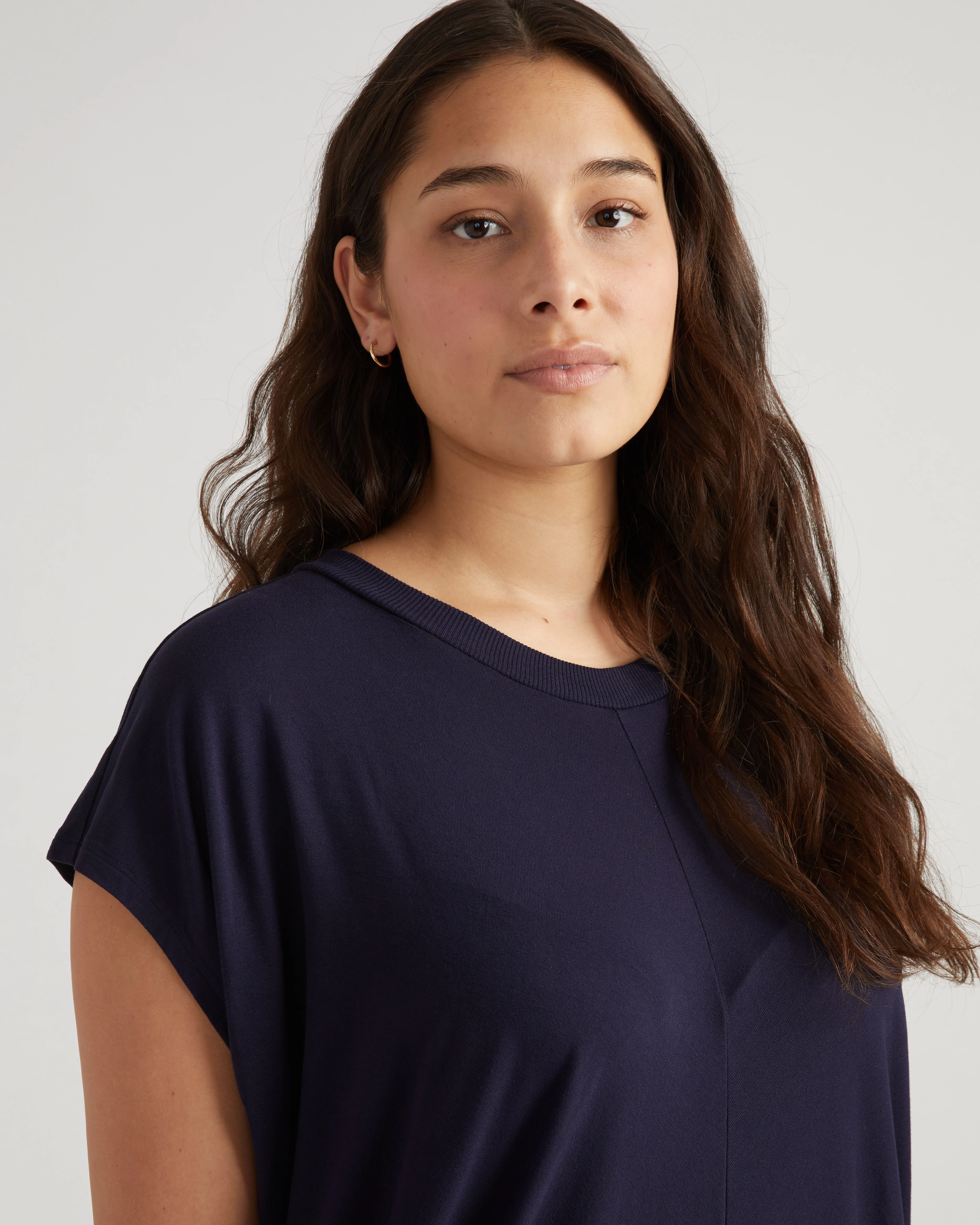 Carrea Relaxed Liquid Jersey Dress - Midnight - Image 2