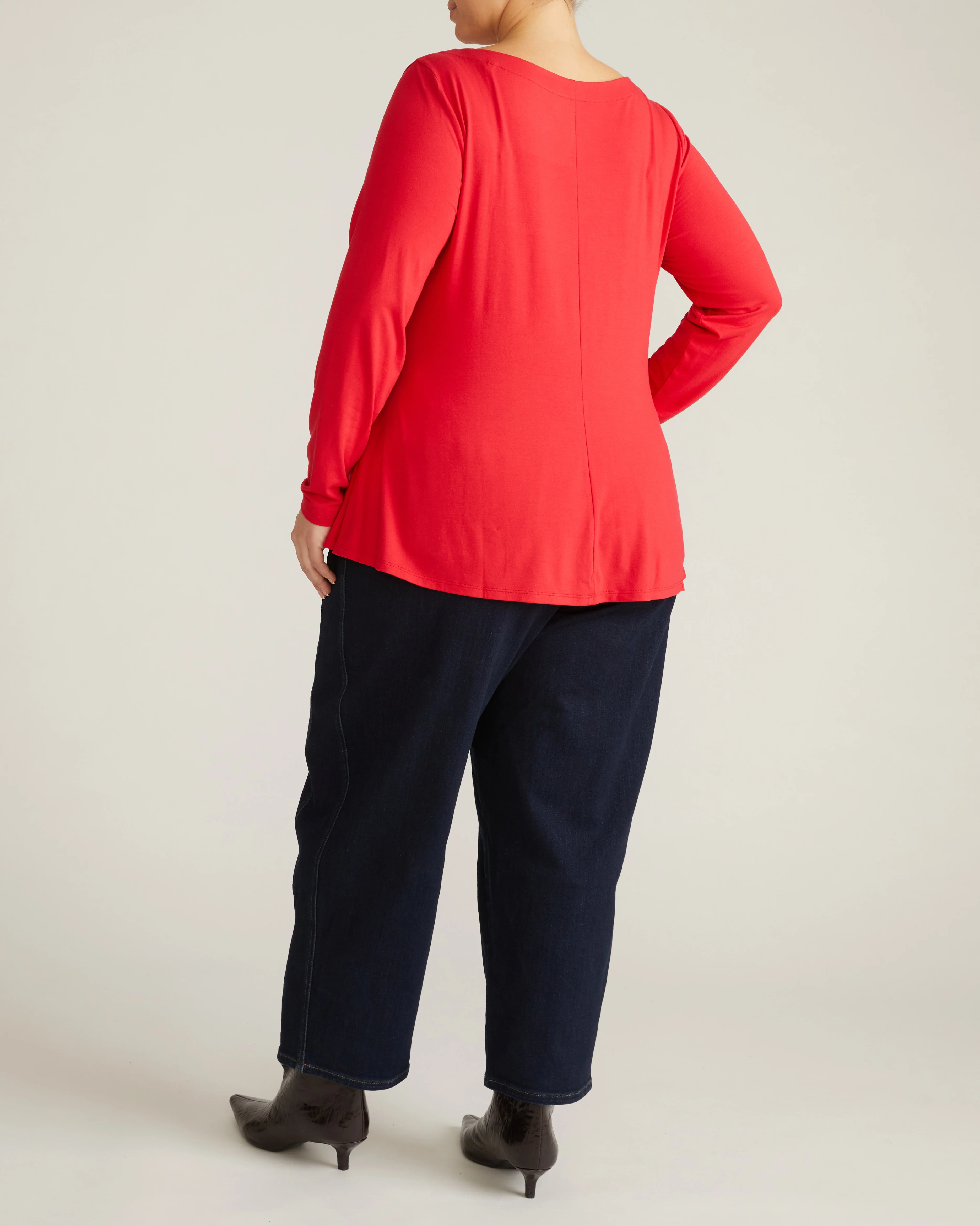 Cassandra Divine Jersey Top - Lipstick - Image 4
