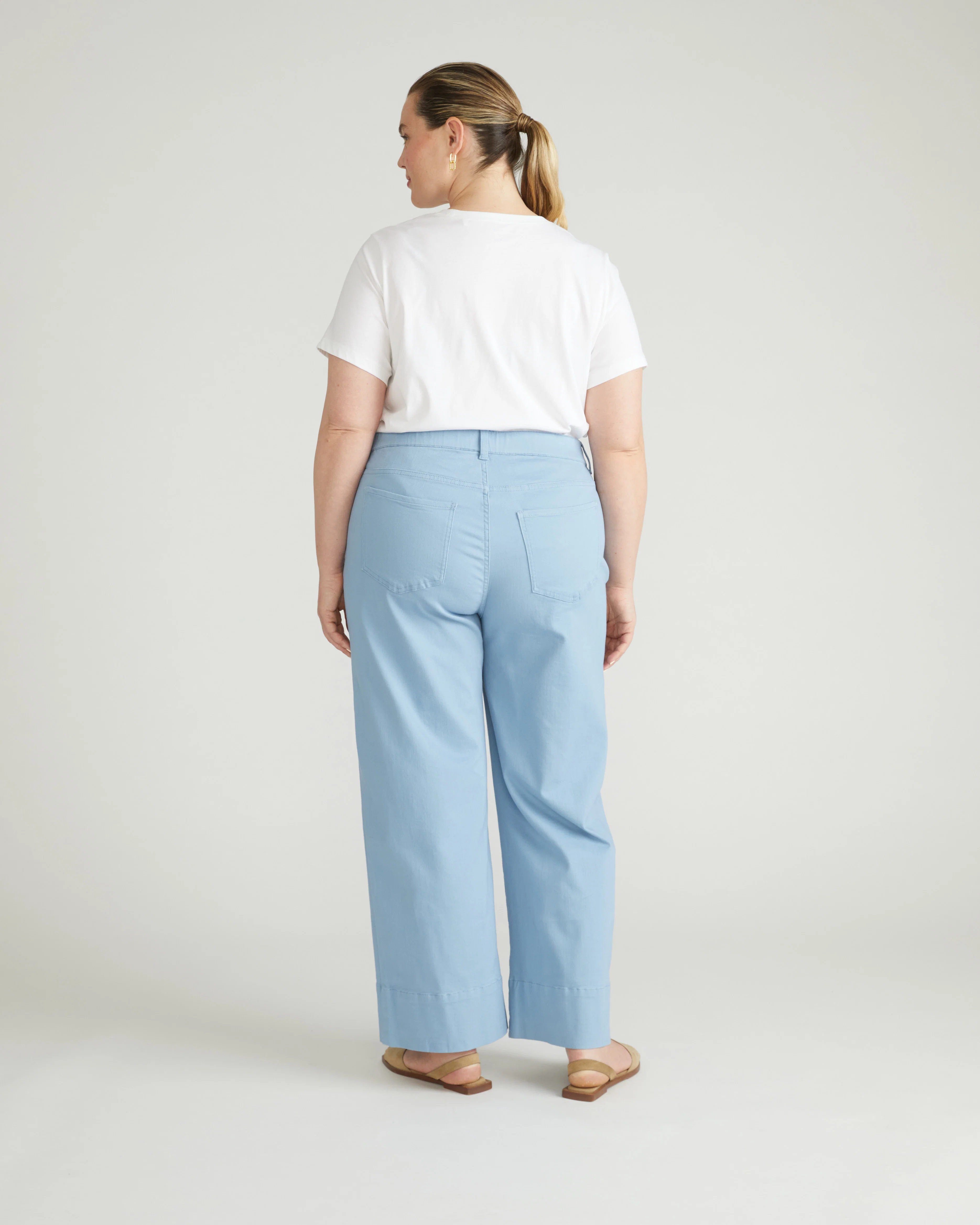 Claudia High Rise Stretch Jeans - Clear Sky - Image 4