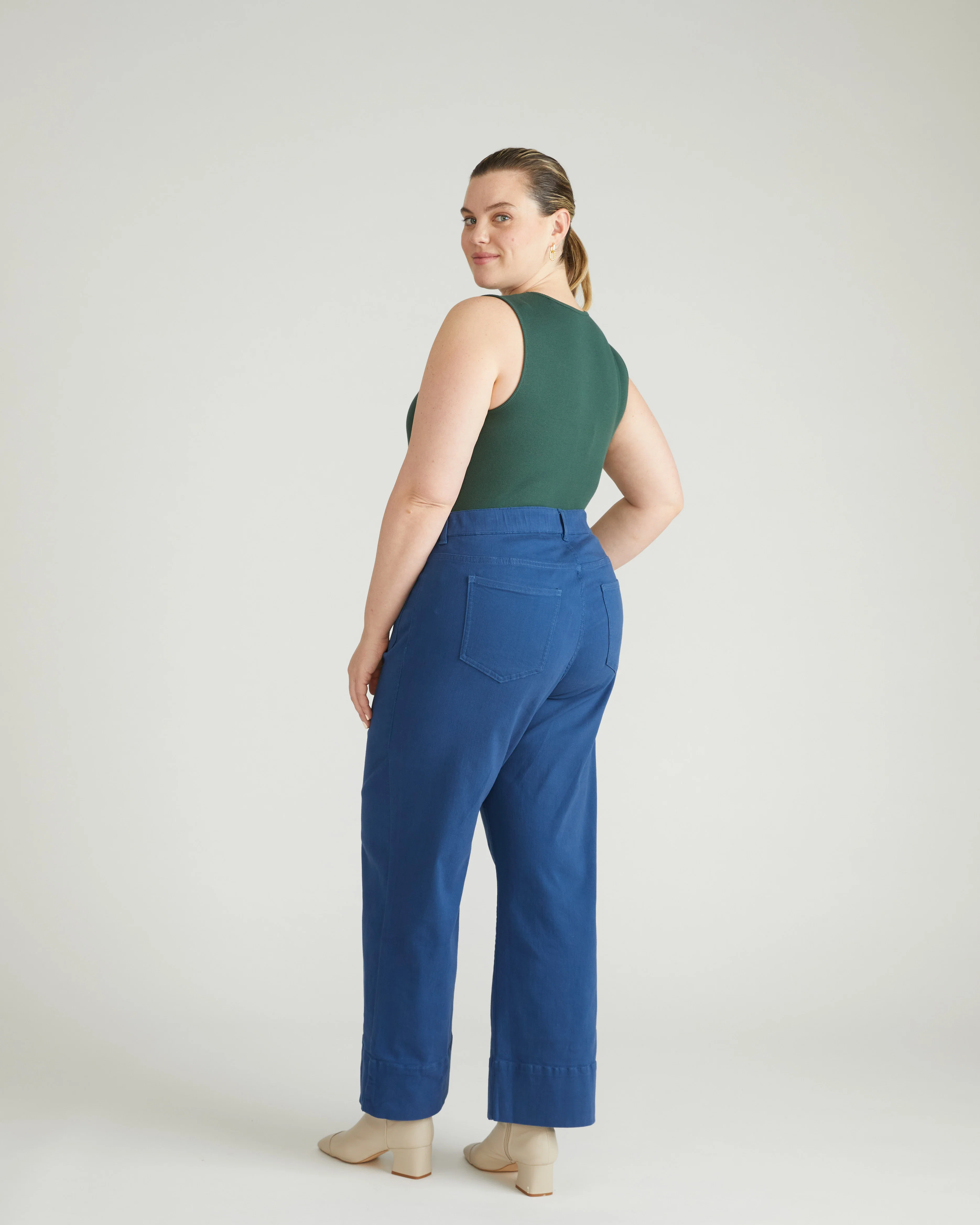 Claudia High Rise Stretch Jeans - French Blue - Image 5