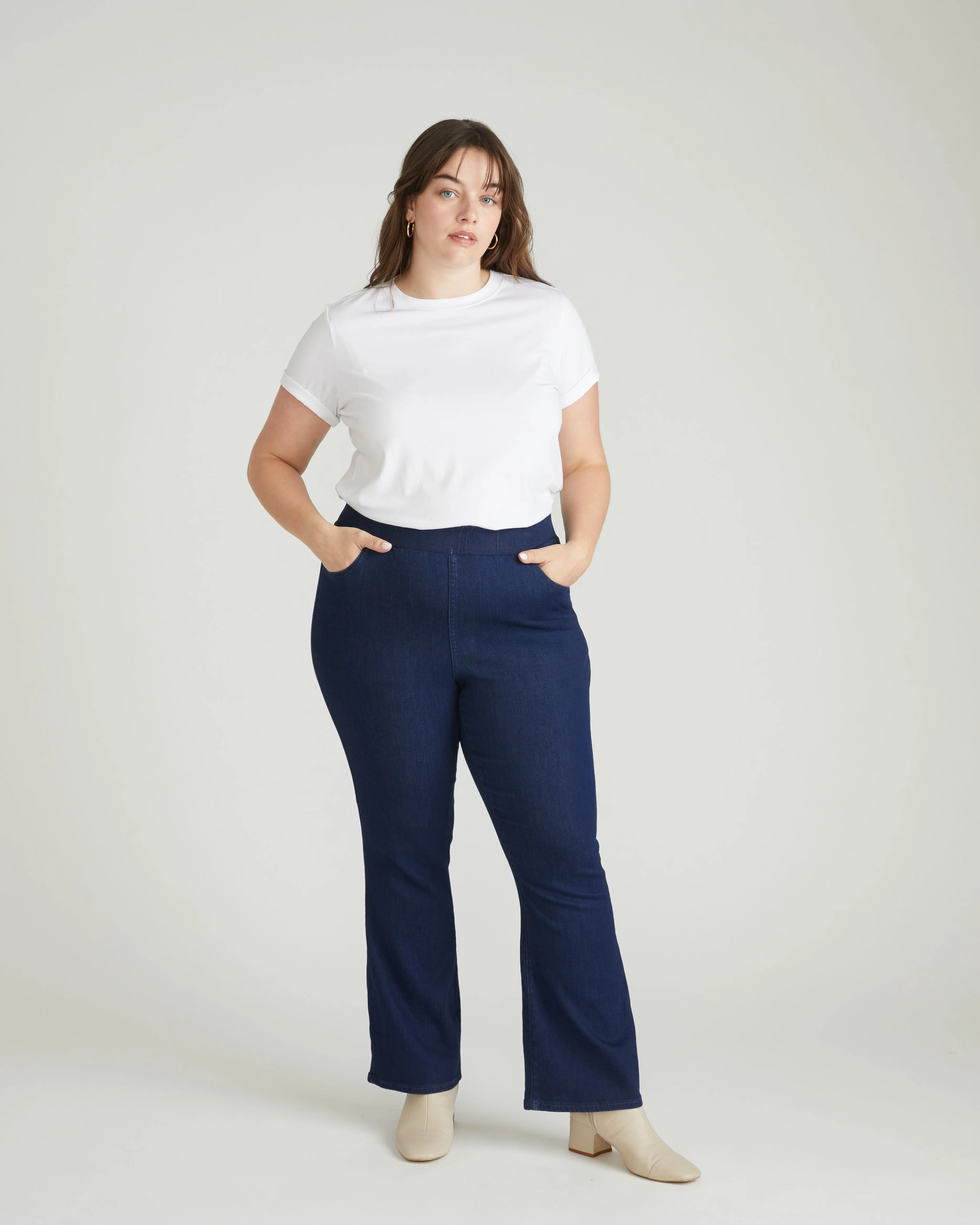 ComfortDenim Bootcut Jeans - Dark Indigo - Image 2