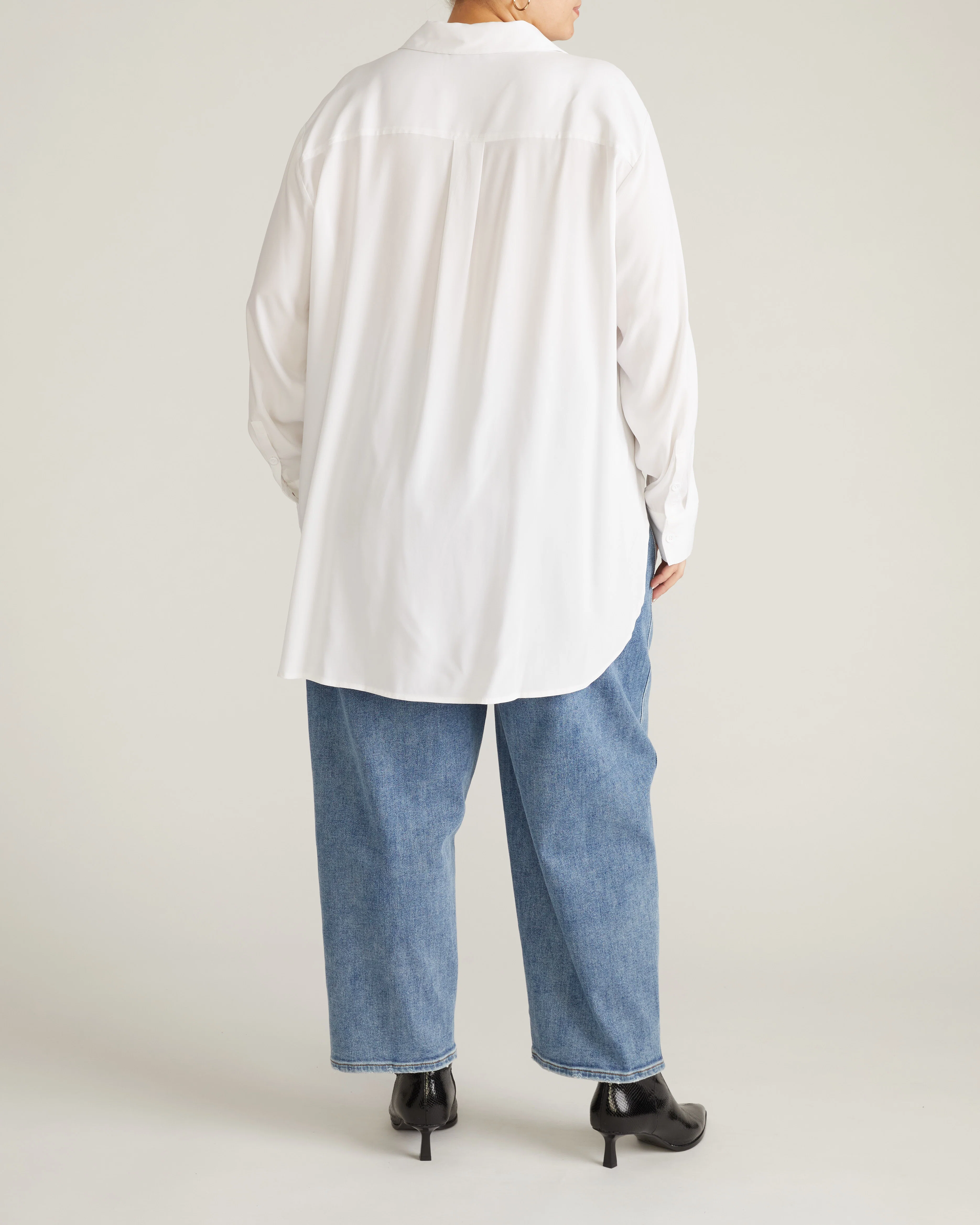 Cooling Stretch Cupro Artist Shirt - White - Image 4