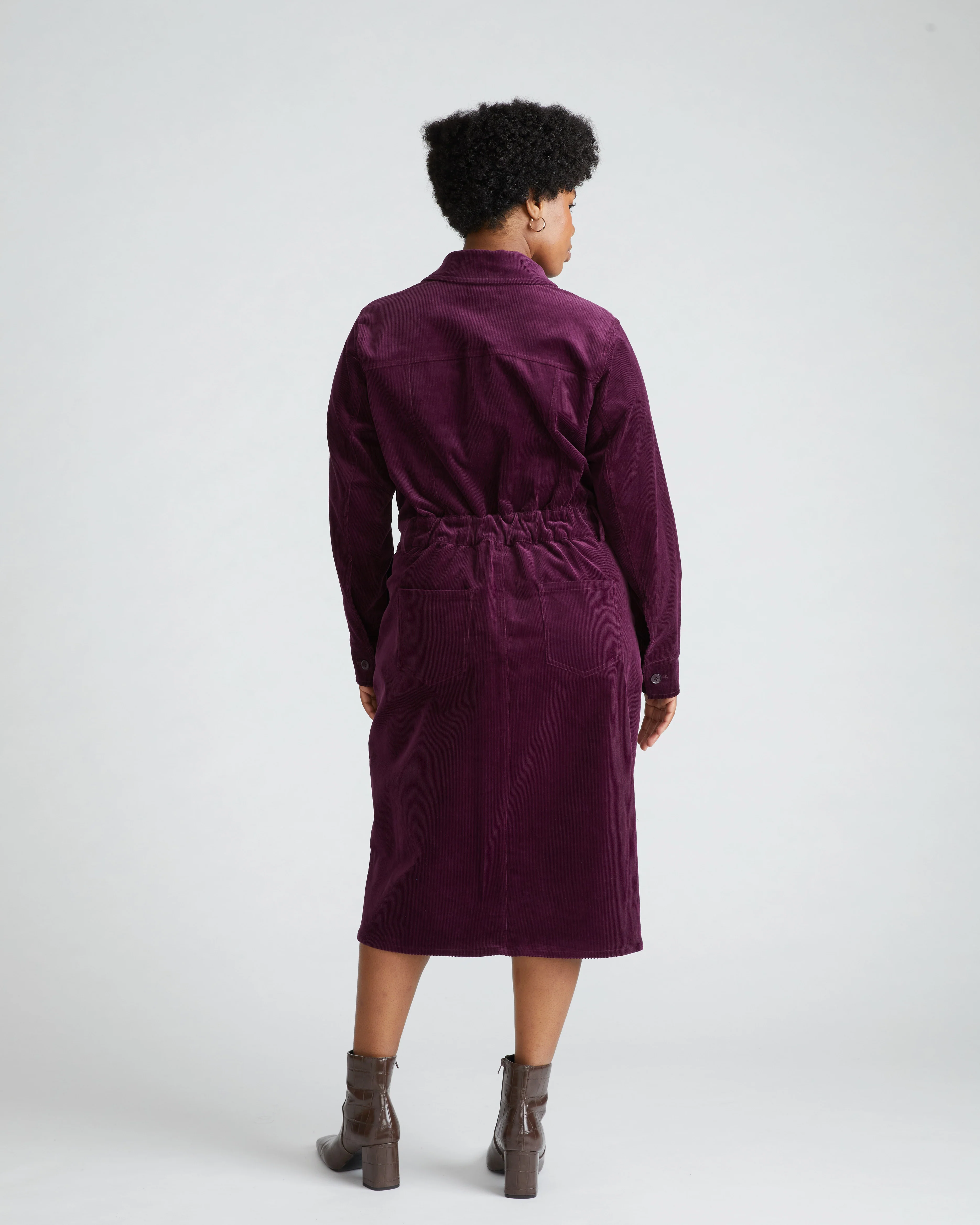 Dakota Corduroy Dress - Gamay - Image 4