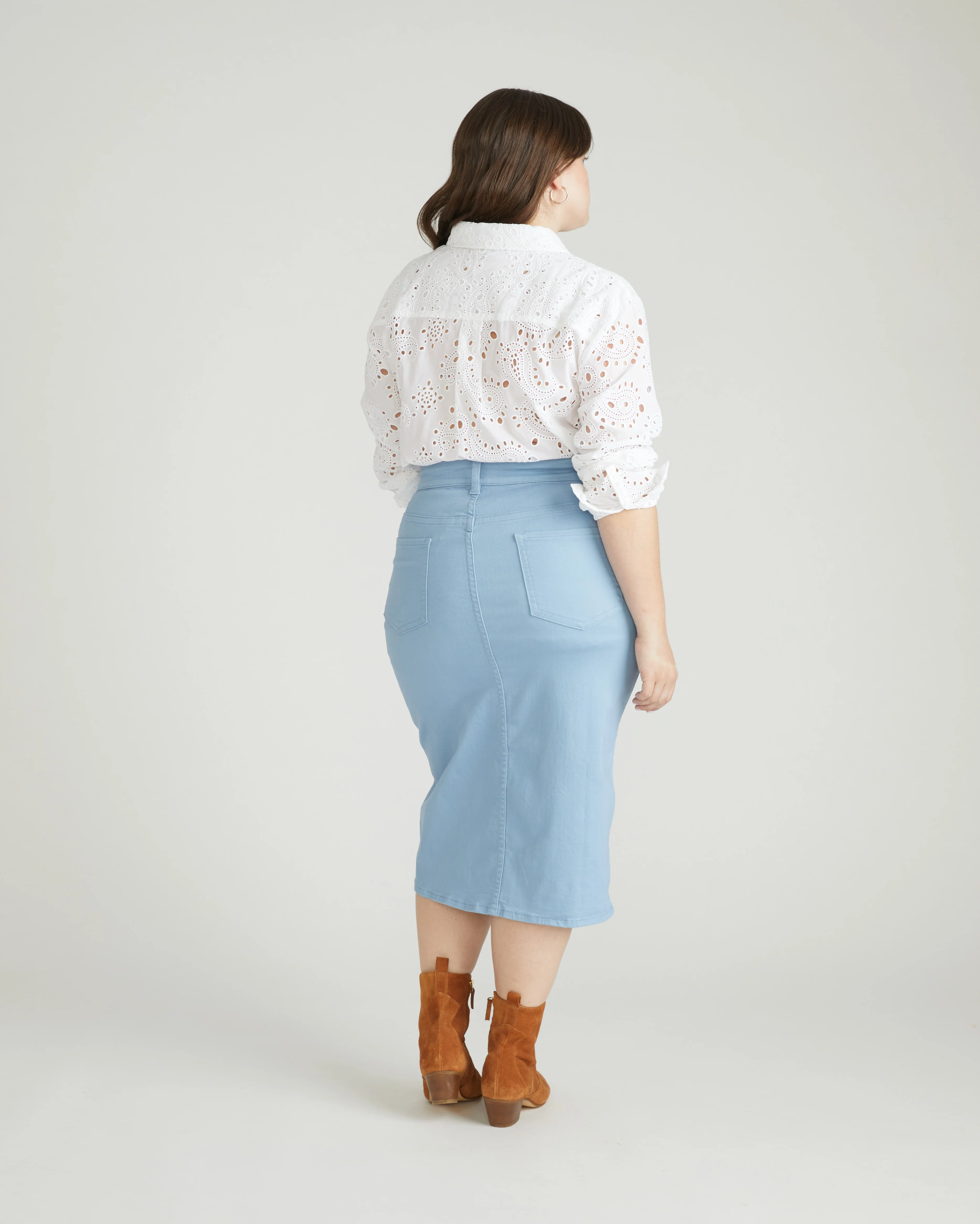 Dakota Denim Skirt - Clear Sky - Image 6