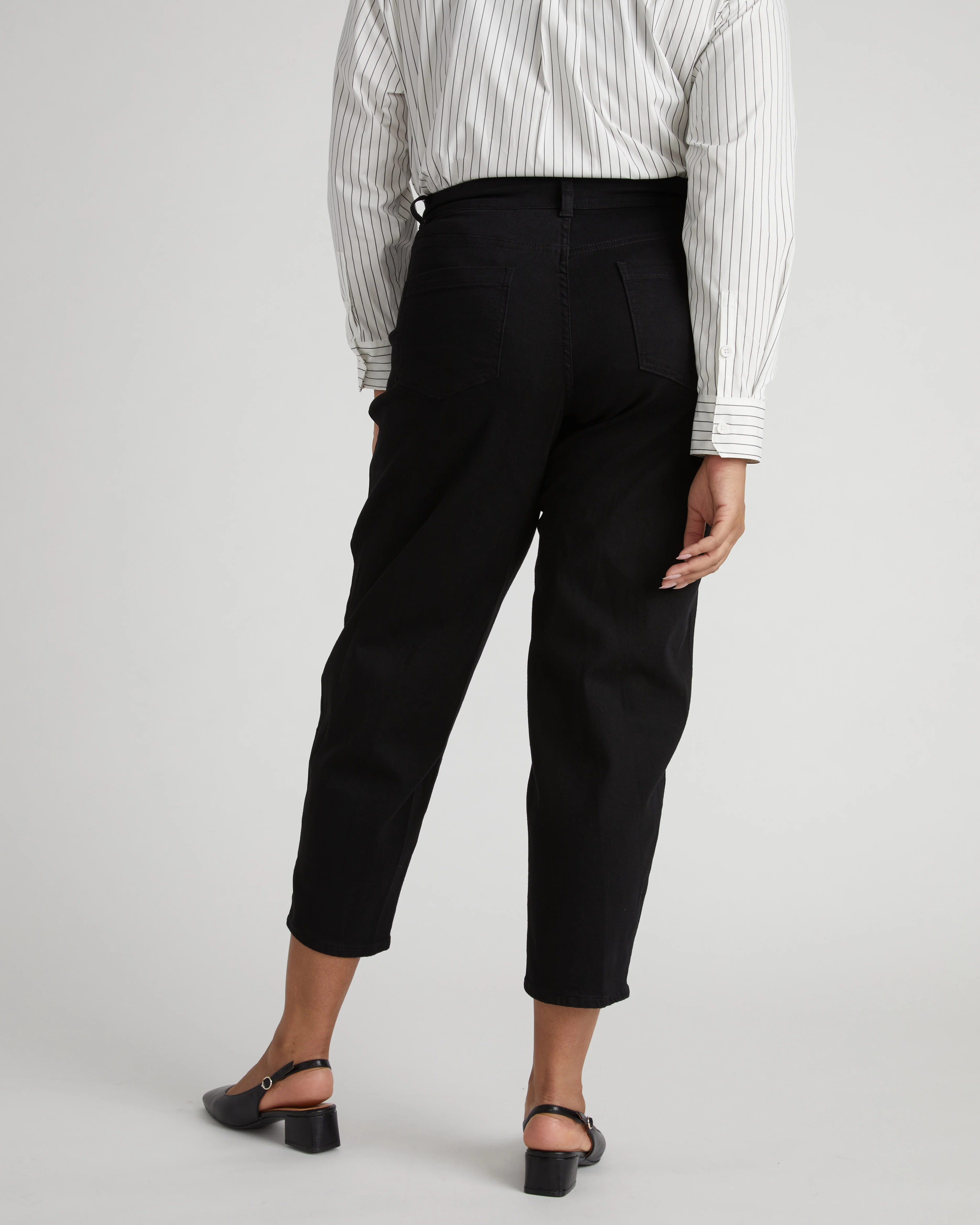 Dakota Twisted Leg Jeans - Jet Black - Image 5