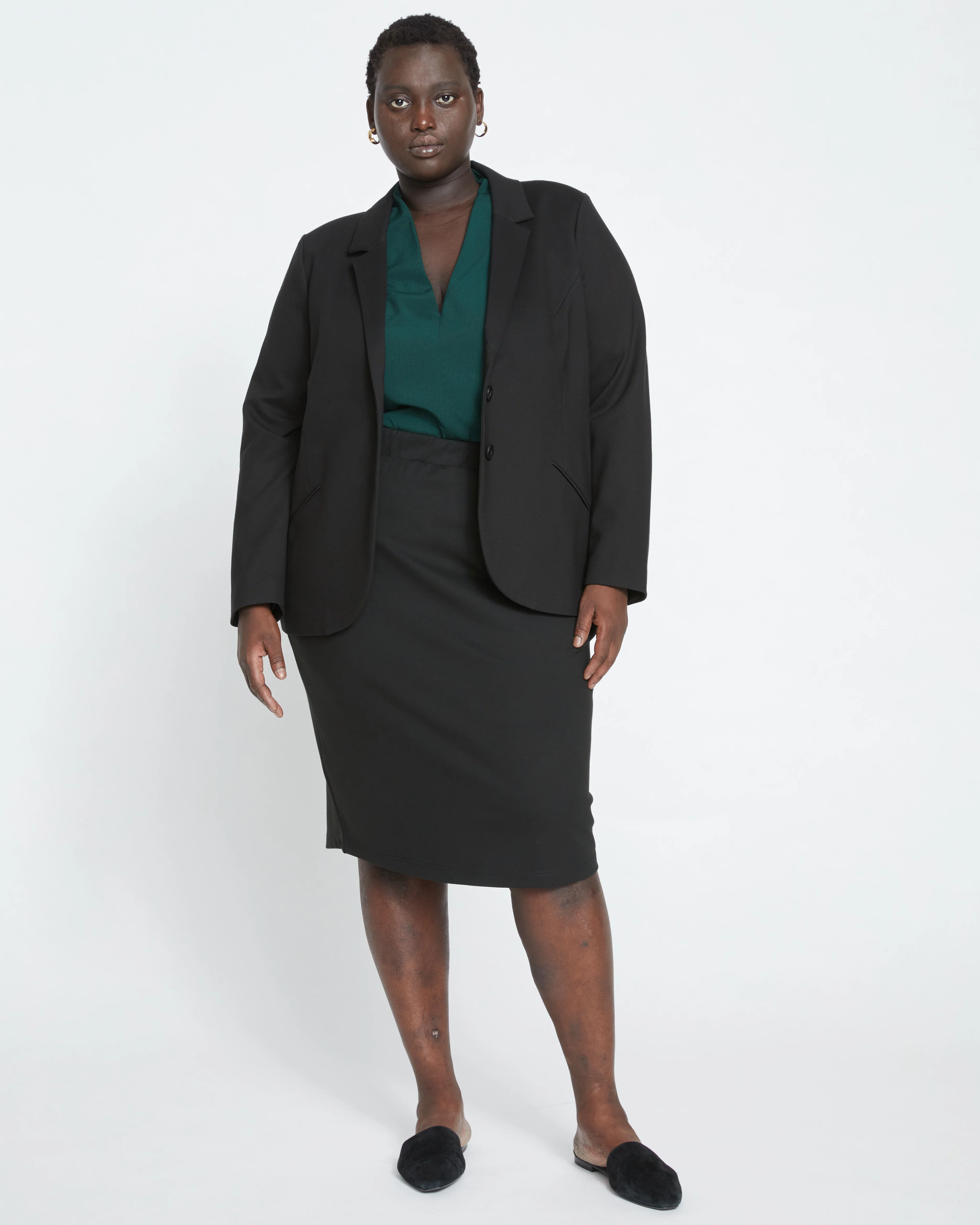 Danube Ponte Skirt - Black - Image 2