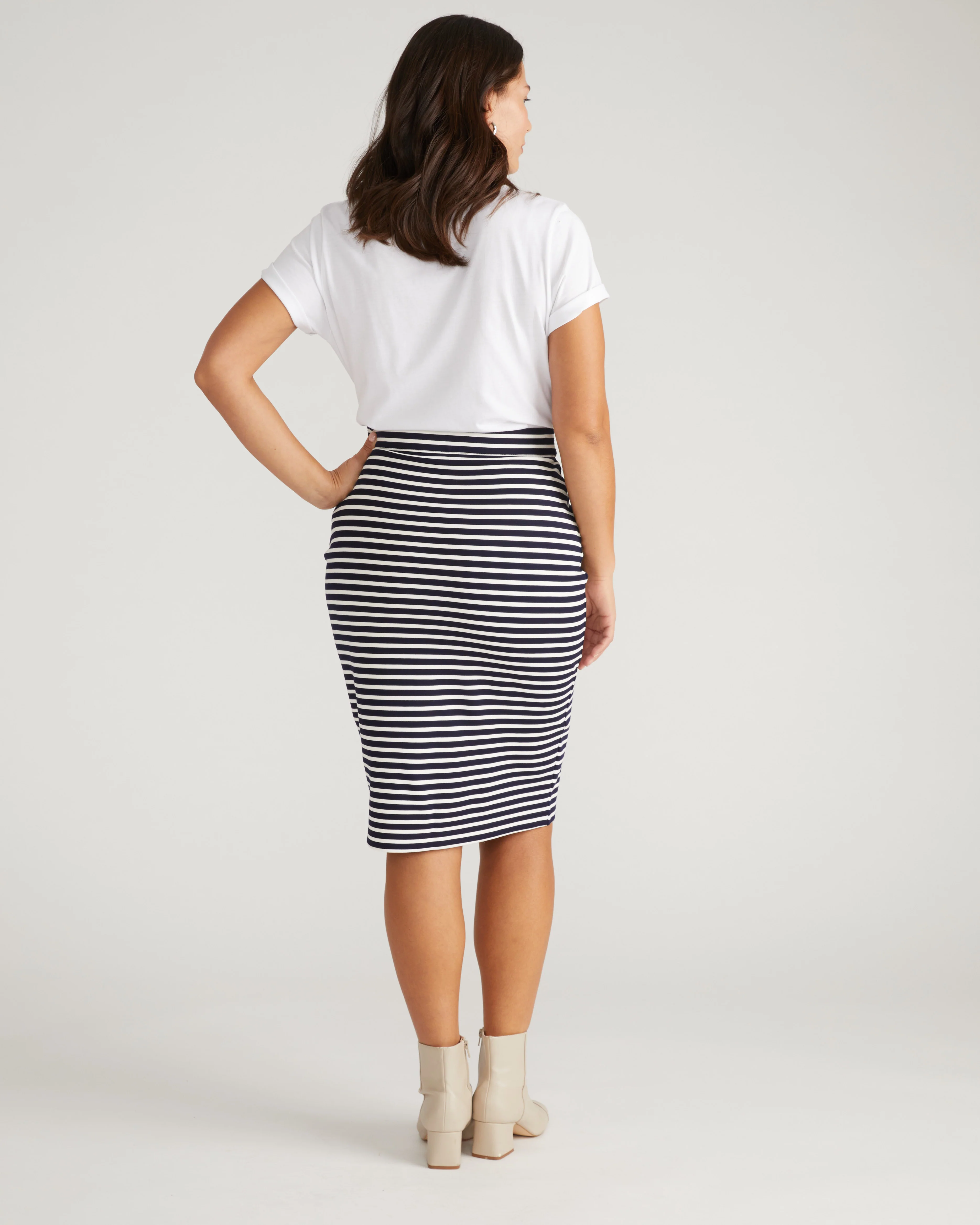 Danube Ponte Skirt - St. James Stripe - Image 3