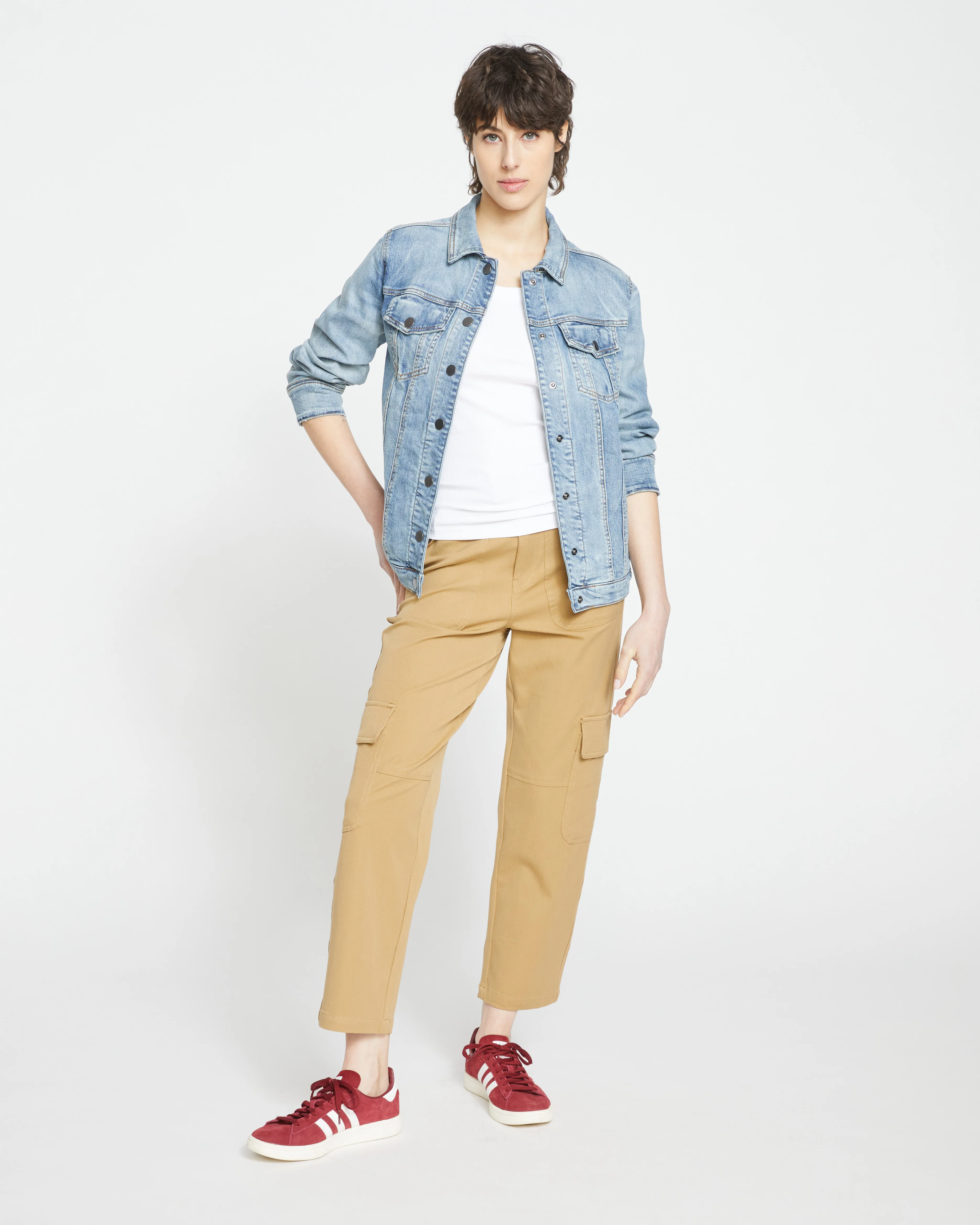 Denim Chore Jacket - Light Blue - Image 10
