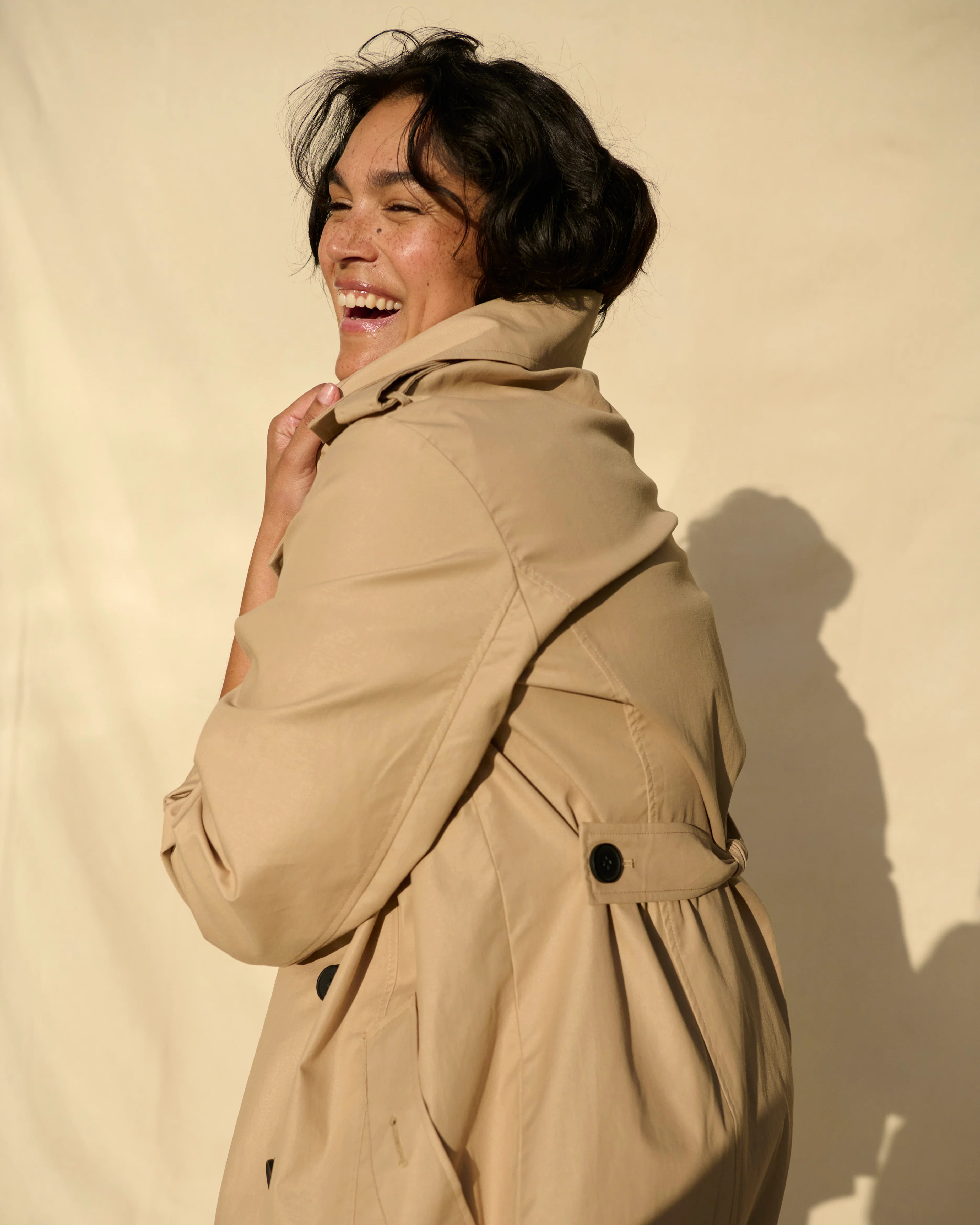 Derjon Trench Coat - Khaki - Image 5
