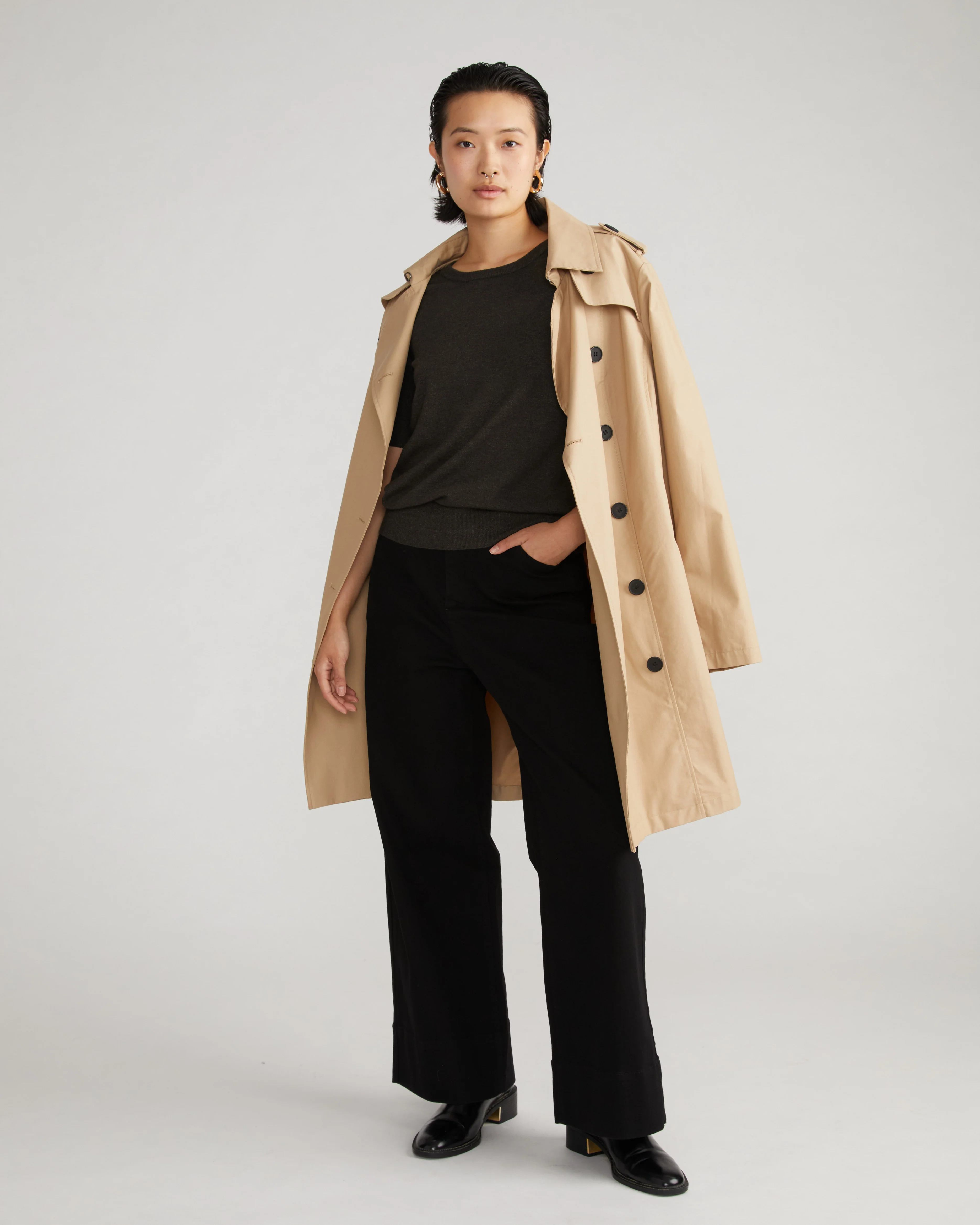 Derjon Trench Coat - Khaki - Image 9