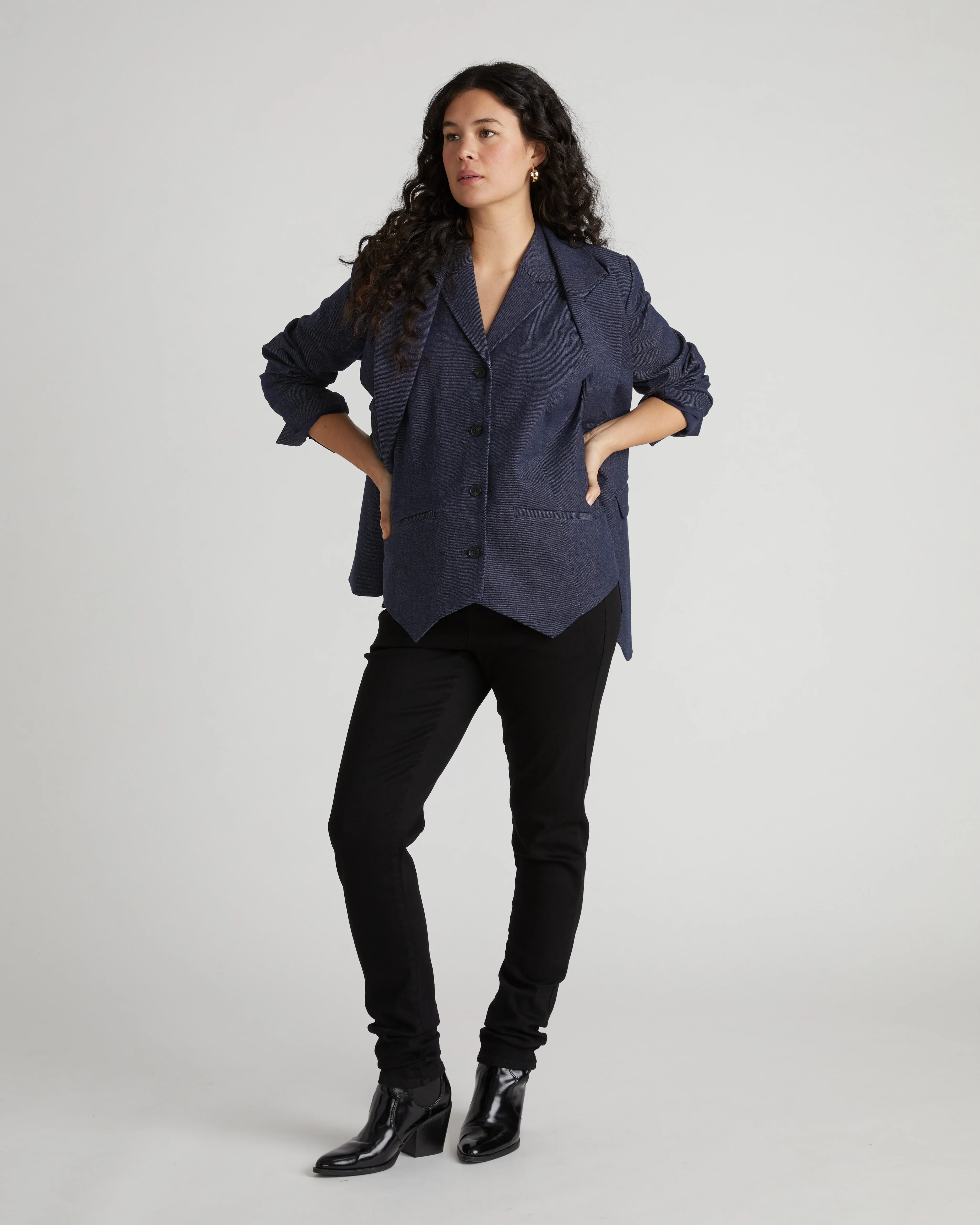 Edwin Denim Look Vest - Dark Indigo - Image 9