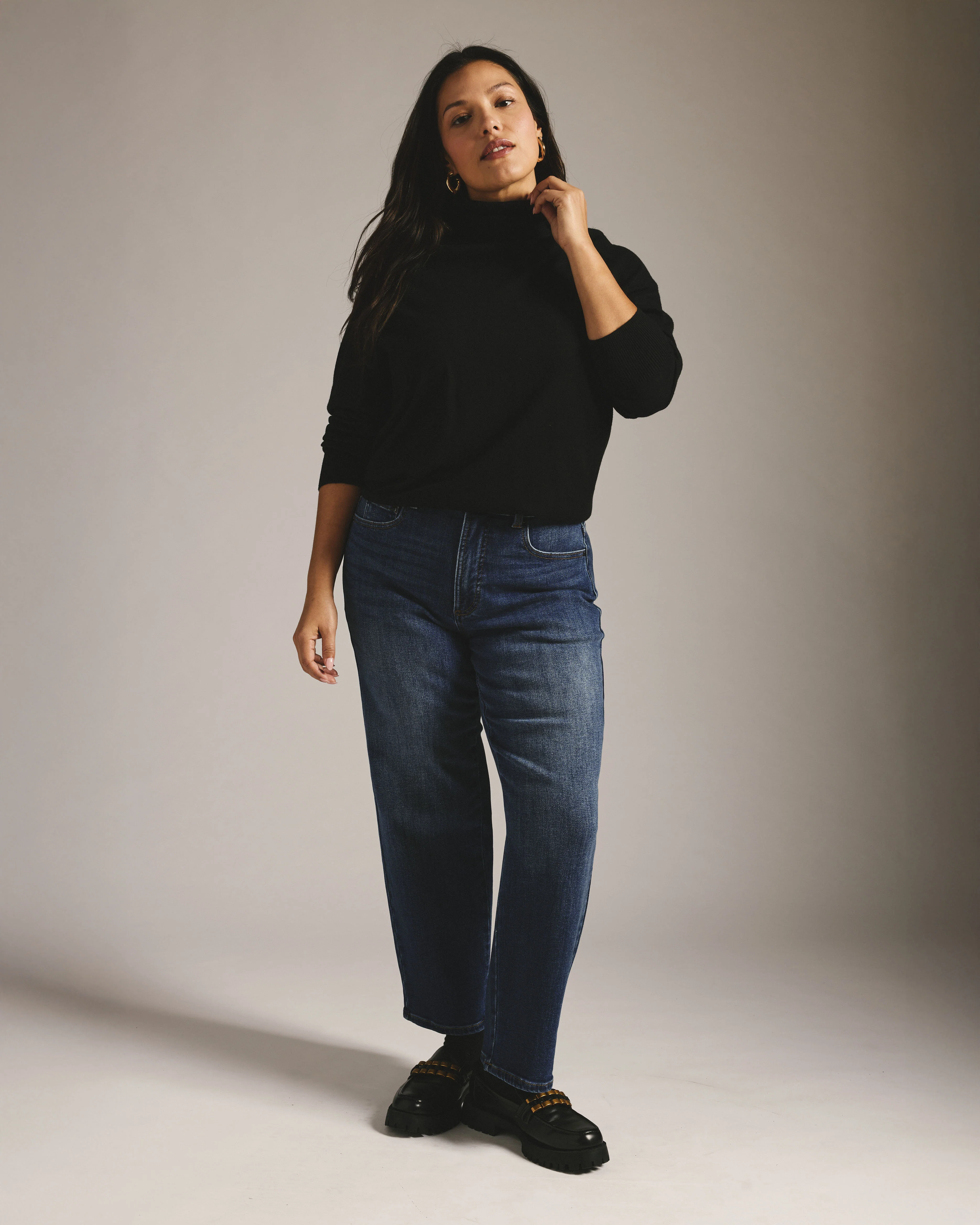 Etta High Rise Straight Leg Jeans 28 Inch - Saint Lawrence Blue - Image 6