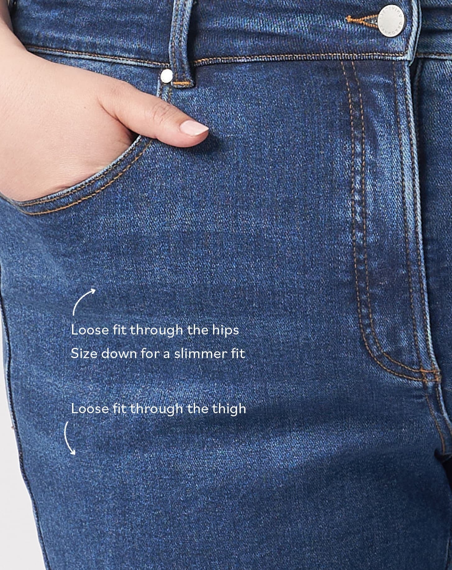 Etta High Rise Straight Leg Jeans 31 Inch - Camden Blue - Image 4