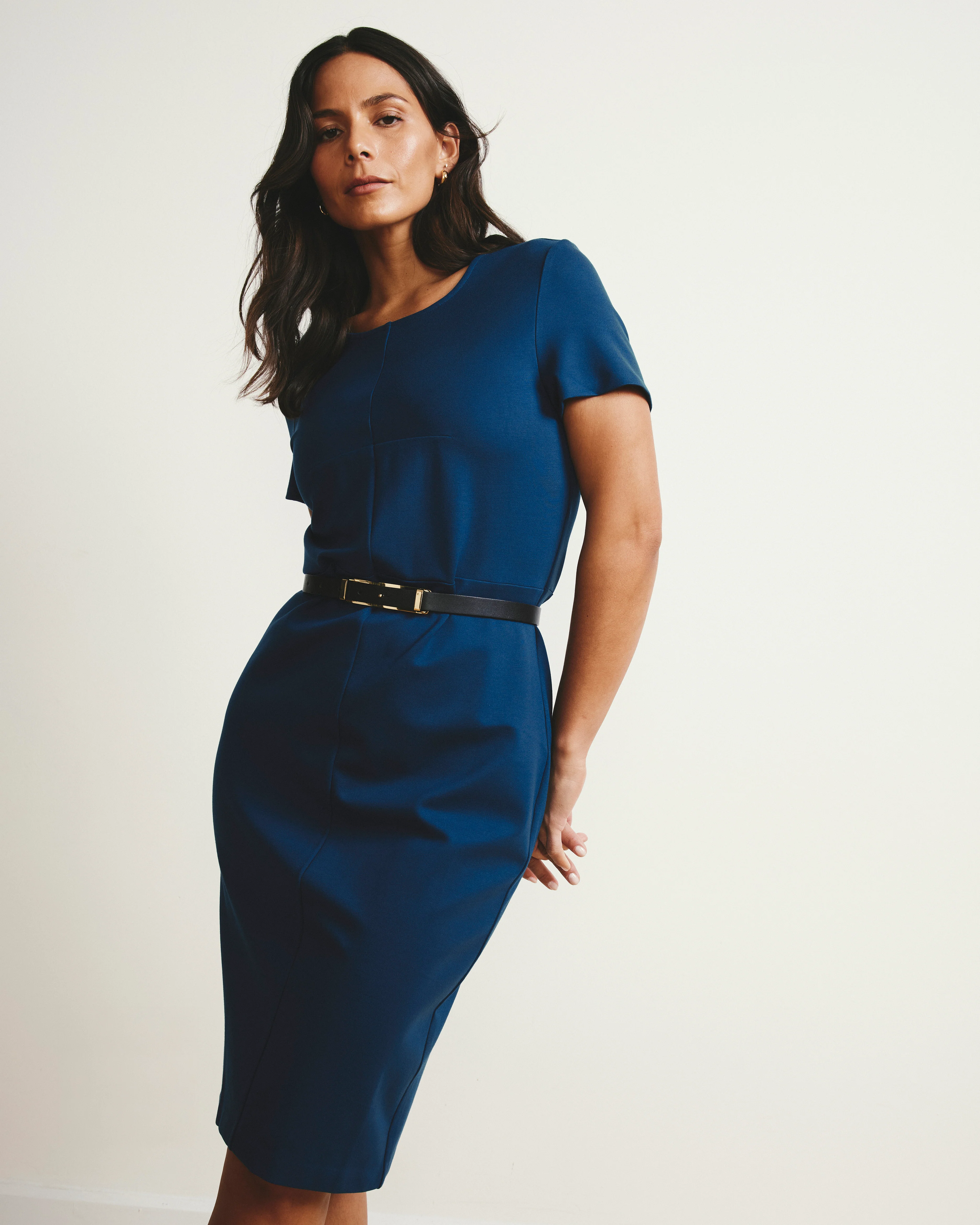 Executive Ponte Dress - Deep Teal