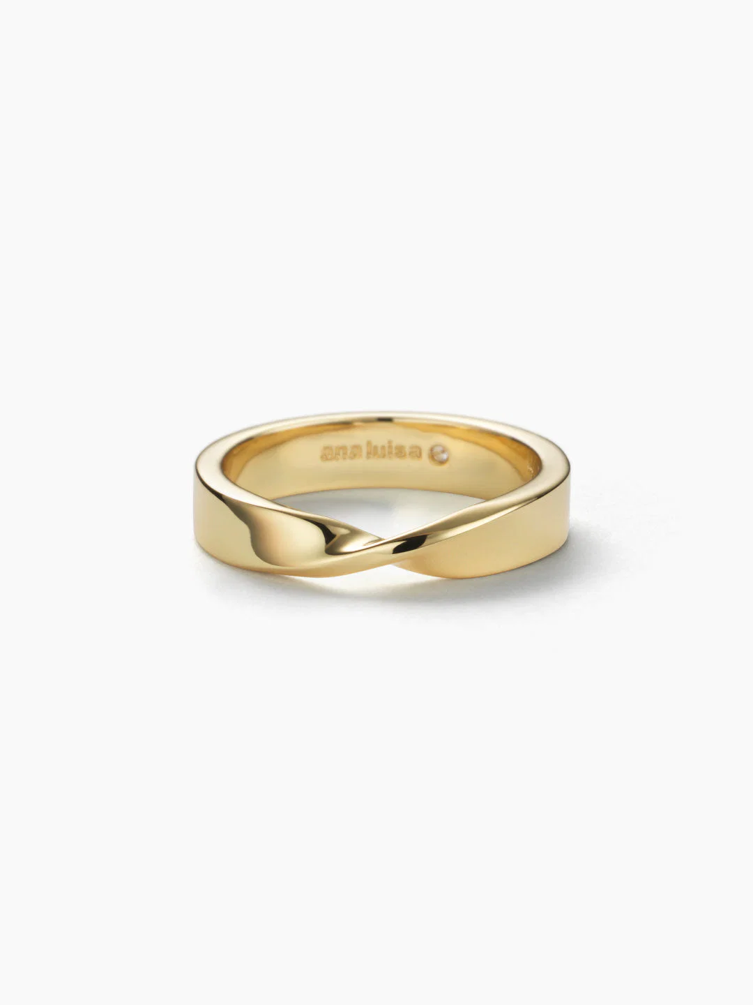 Ana Luisa Gold Band Ring - Eliora - Image 2