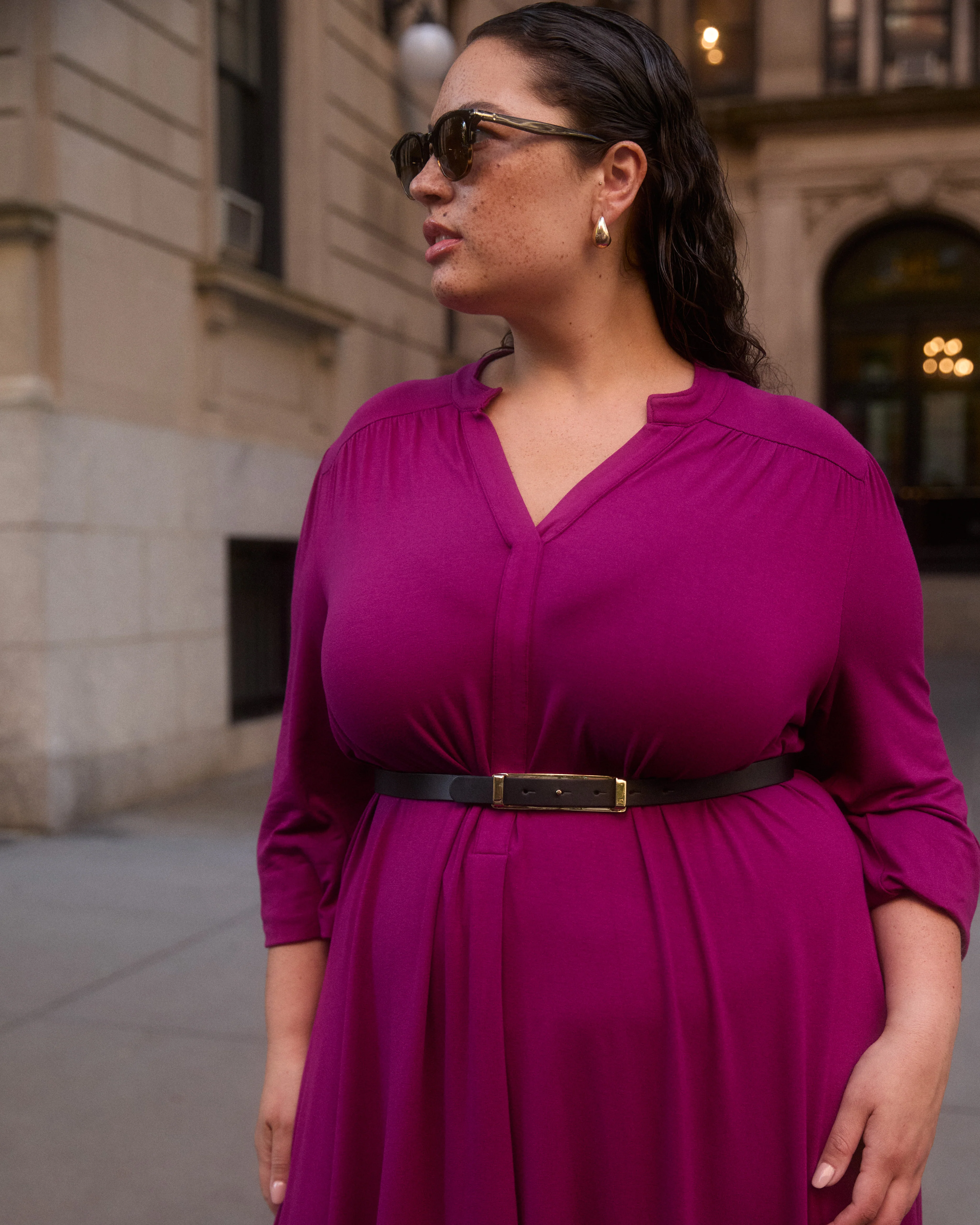 Gramercy Liquid Jersey Dress - Rothko Purple - Image 3
