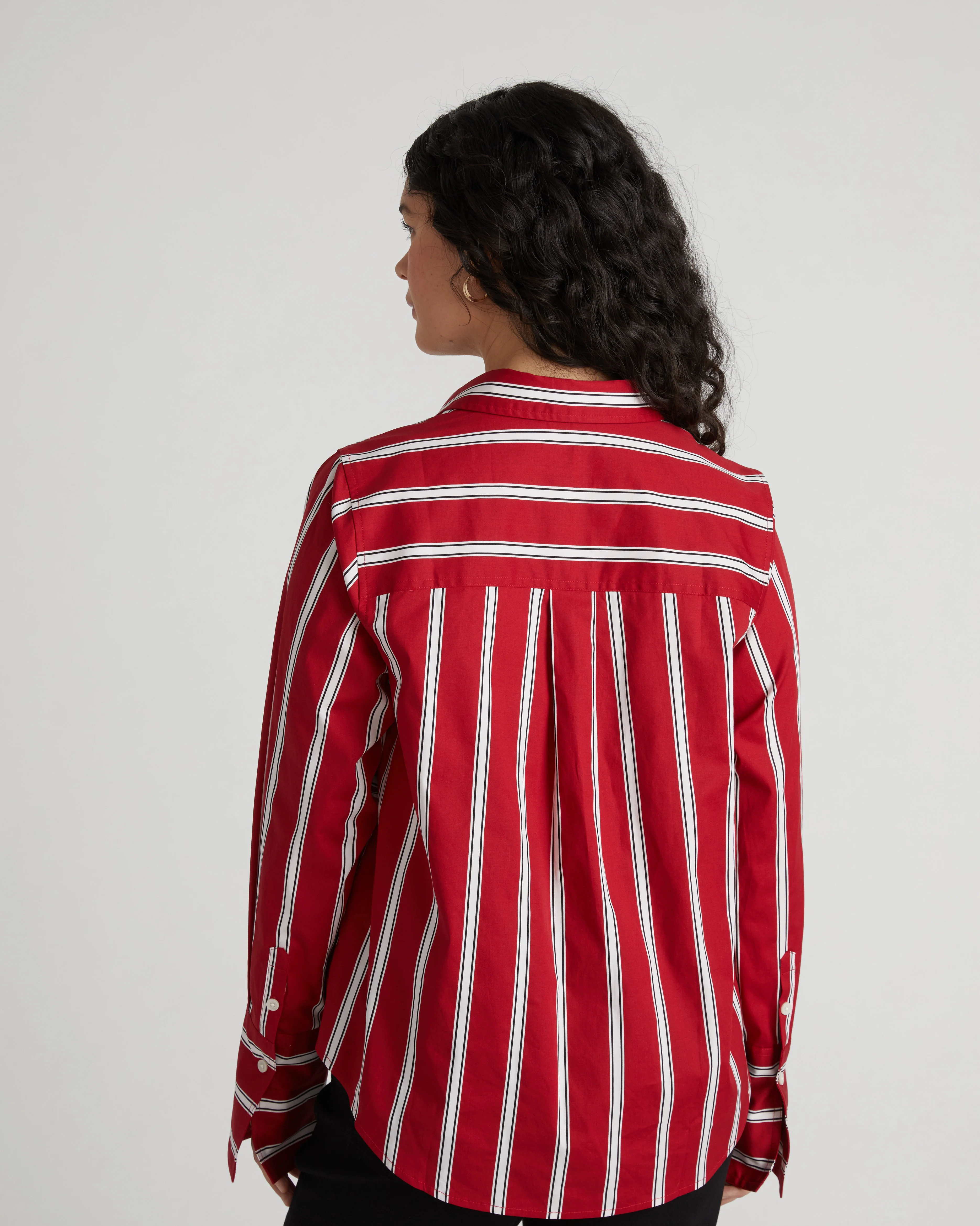 Henning x US Madison Shirt - Red/Black/White Stripe - Image 5