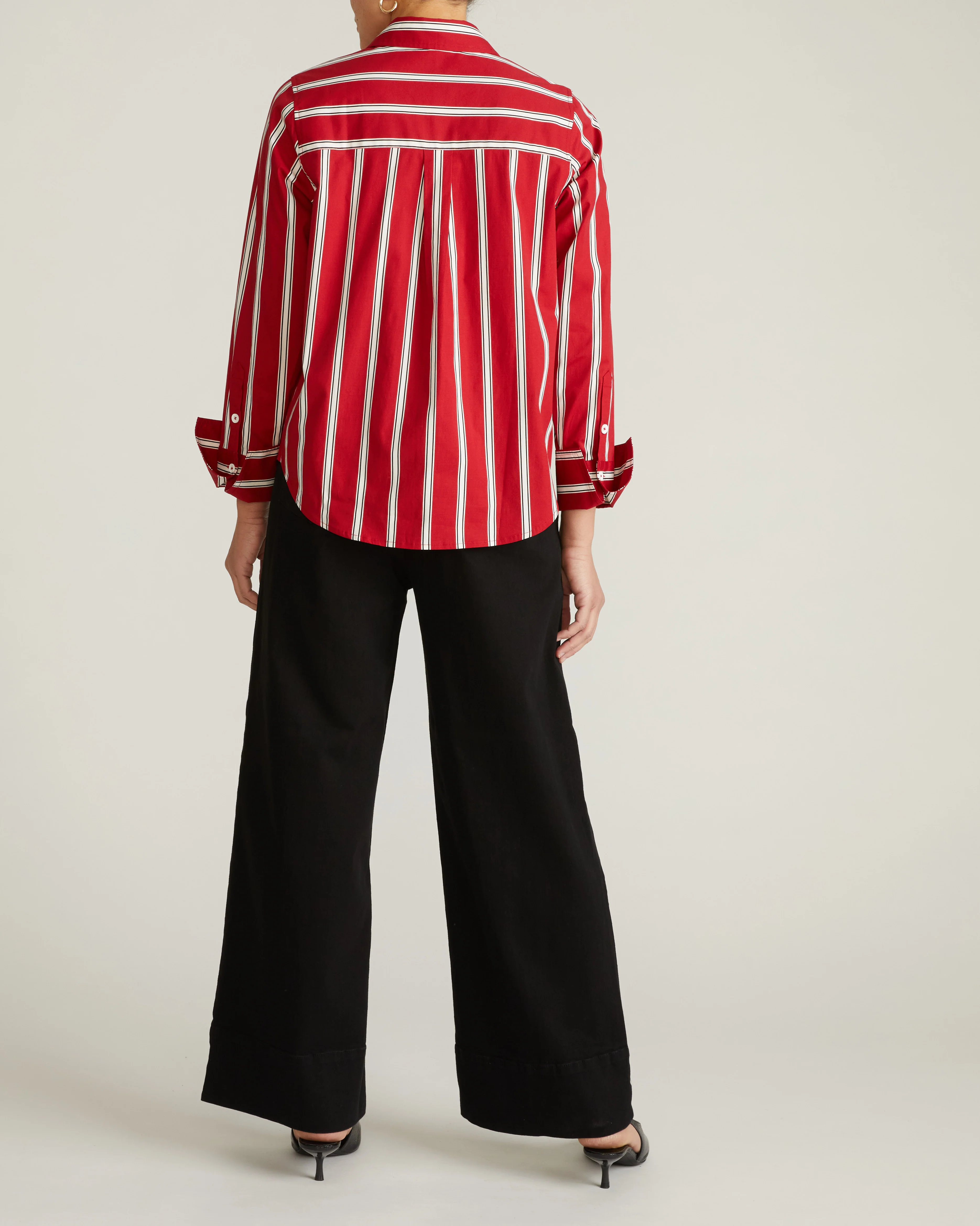 Henning x US Madison Shirt - Red/Black/White Stripe - Image 8
