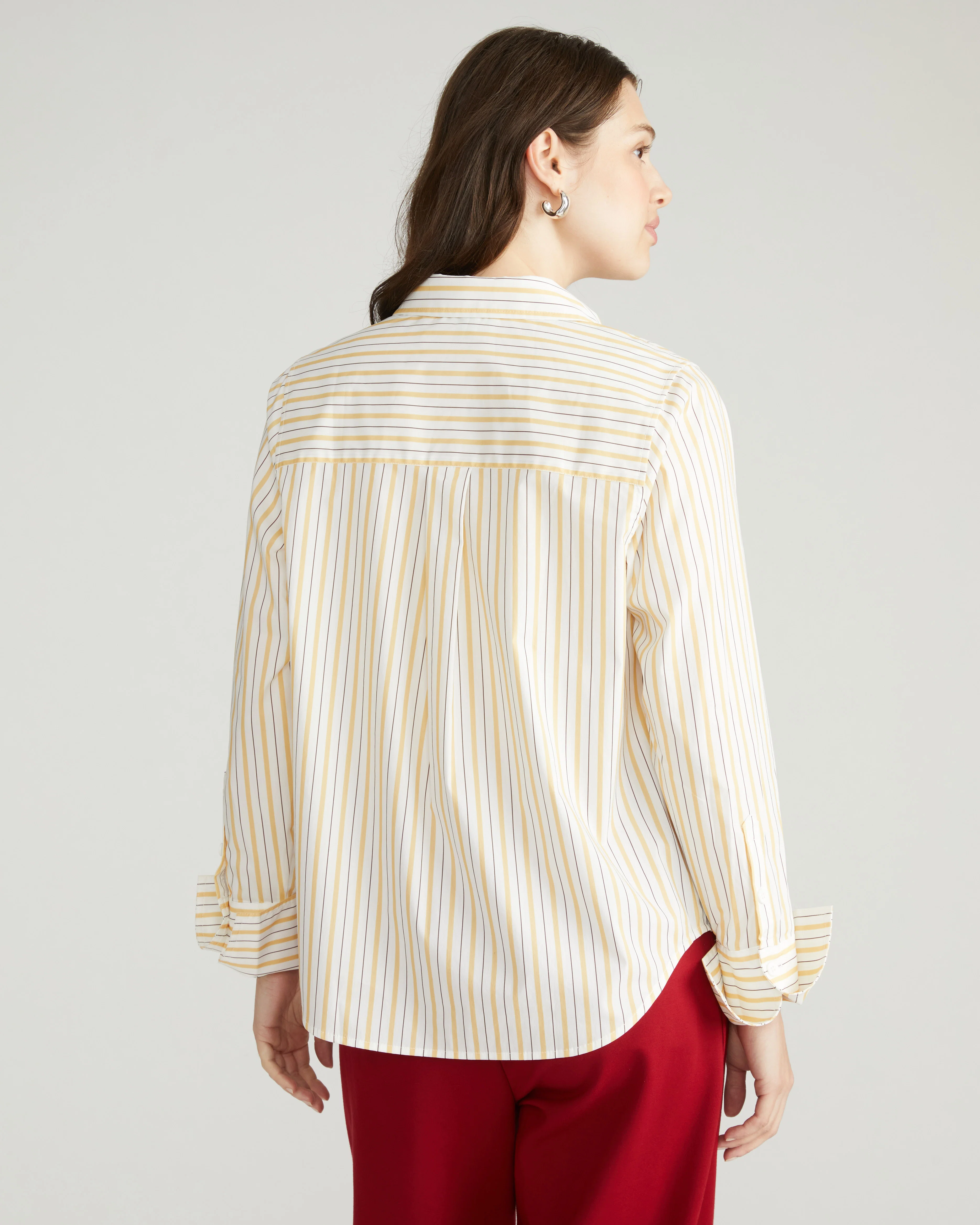 Henning x US Madison Shirt - Yellow Multi Stripe - Image 3