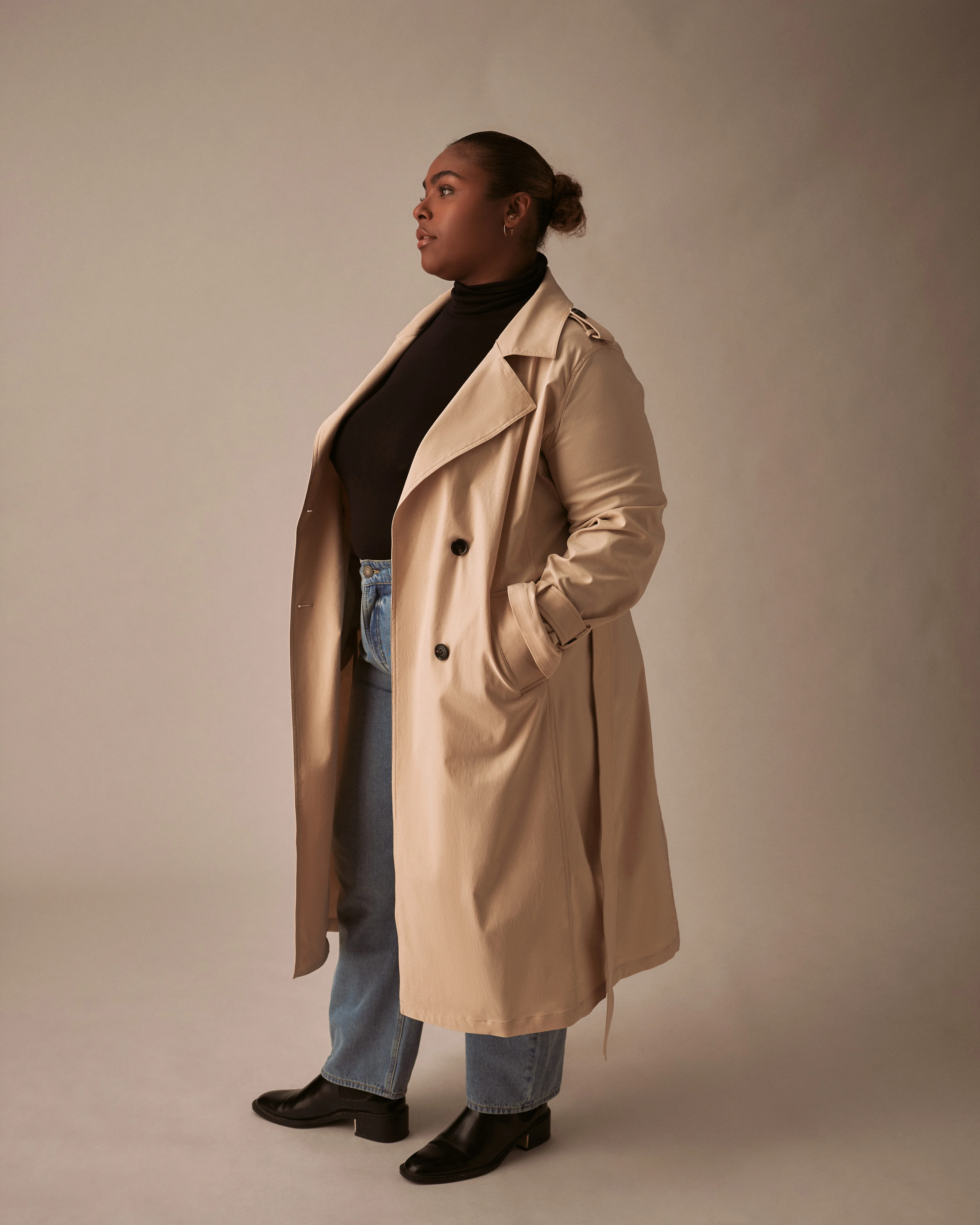 Henning x US Park Soft Trench - Birch - Image 7