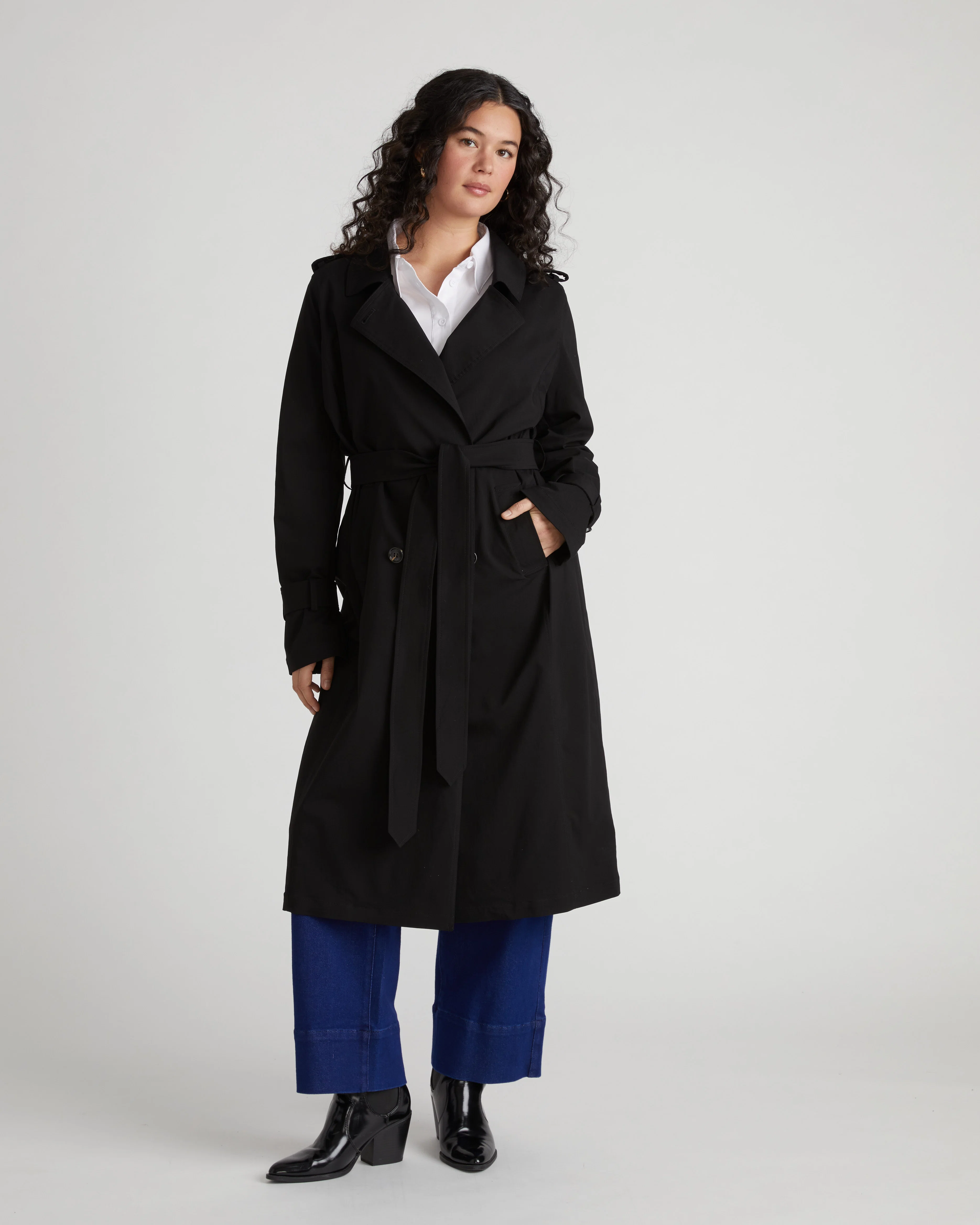 Henning x US Park Soft Trench - Black - Image 10
