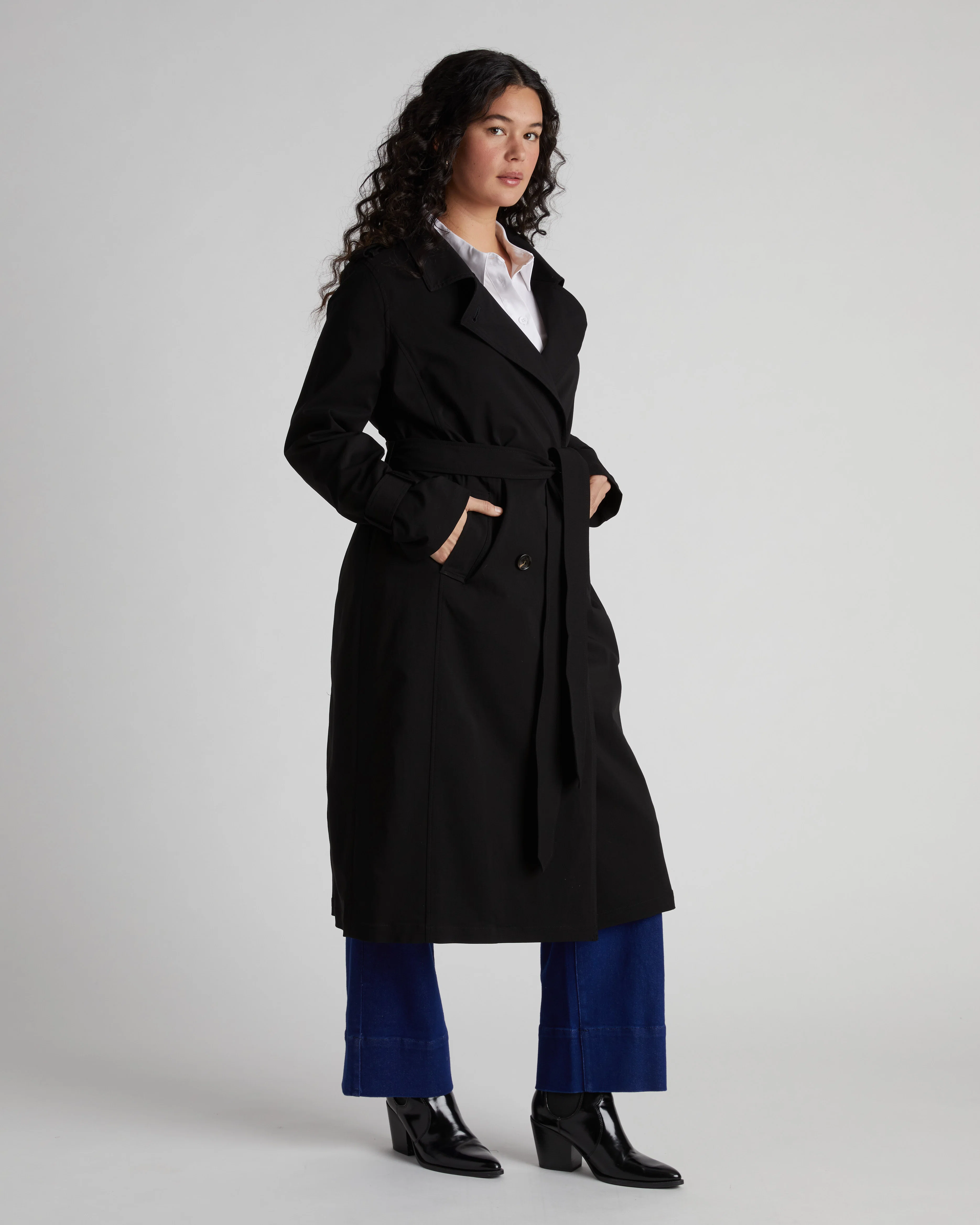 Henning x US Park Soft Trench - Black - Image 11