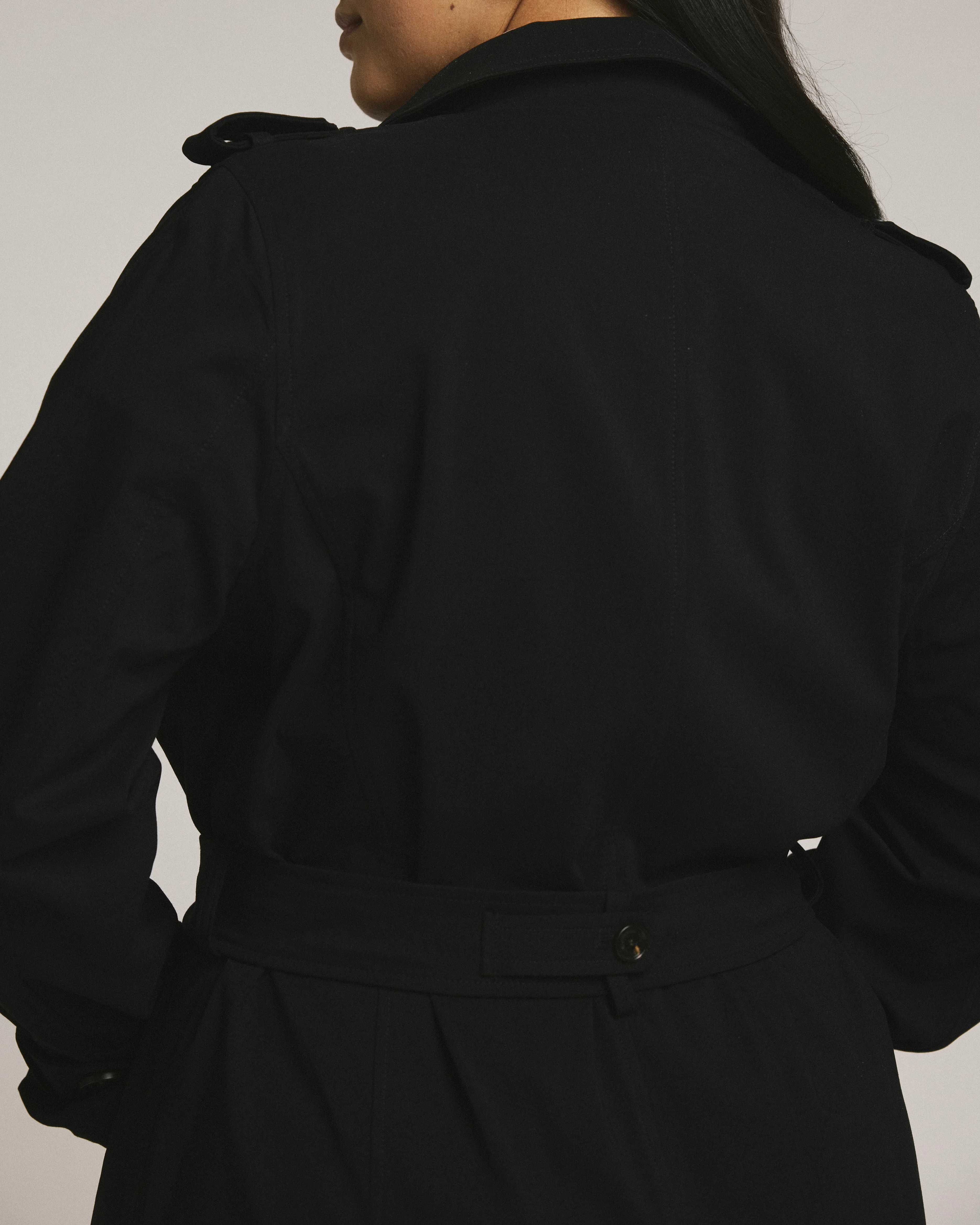 Henning x US Park Soft Trench - Black - Image 3