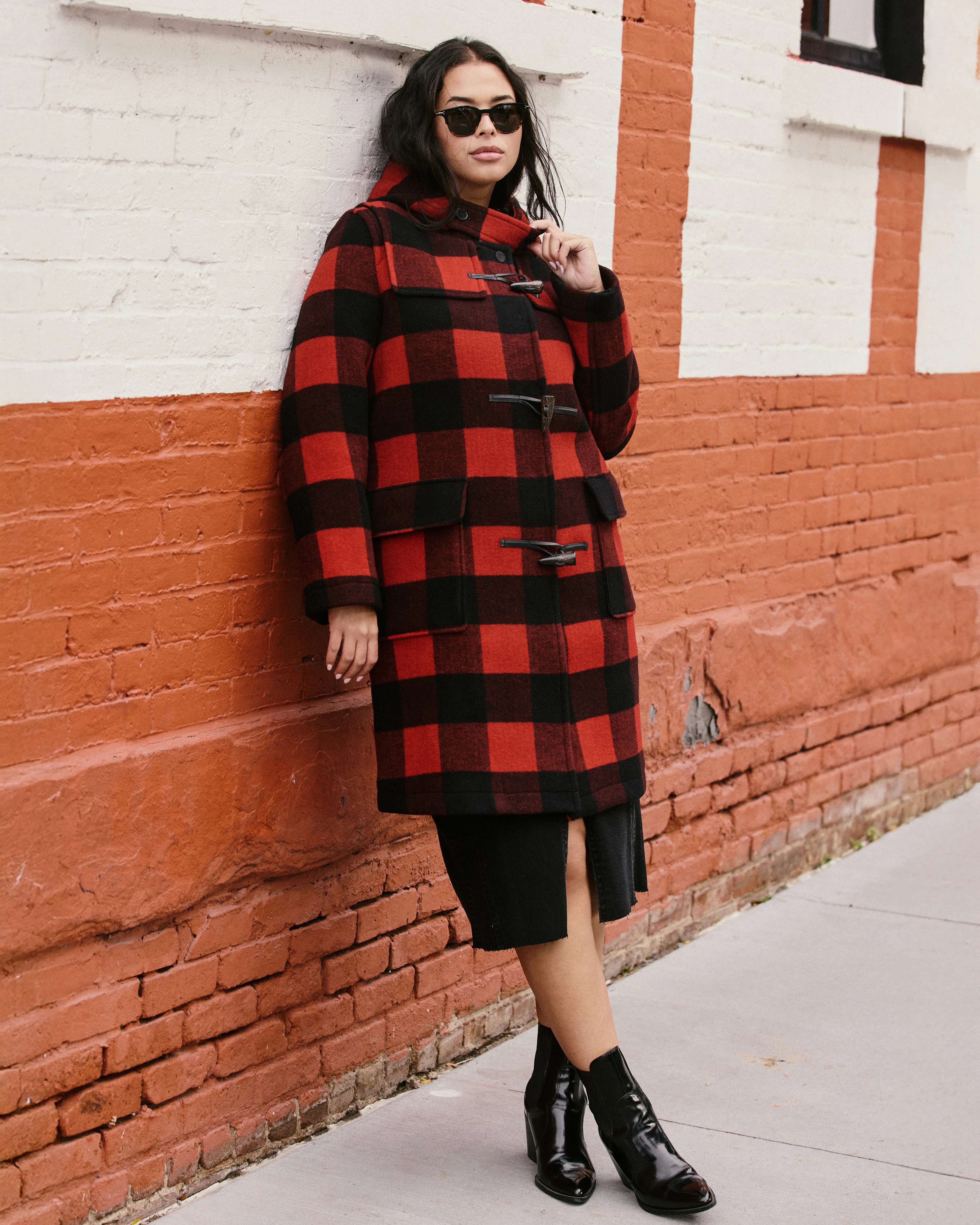 Highlands Duffle Coat - Red Buffalo Check