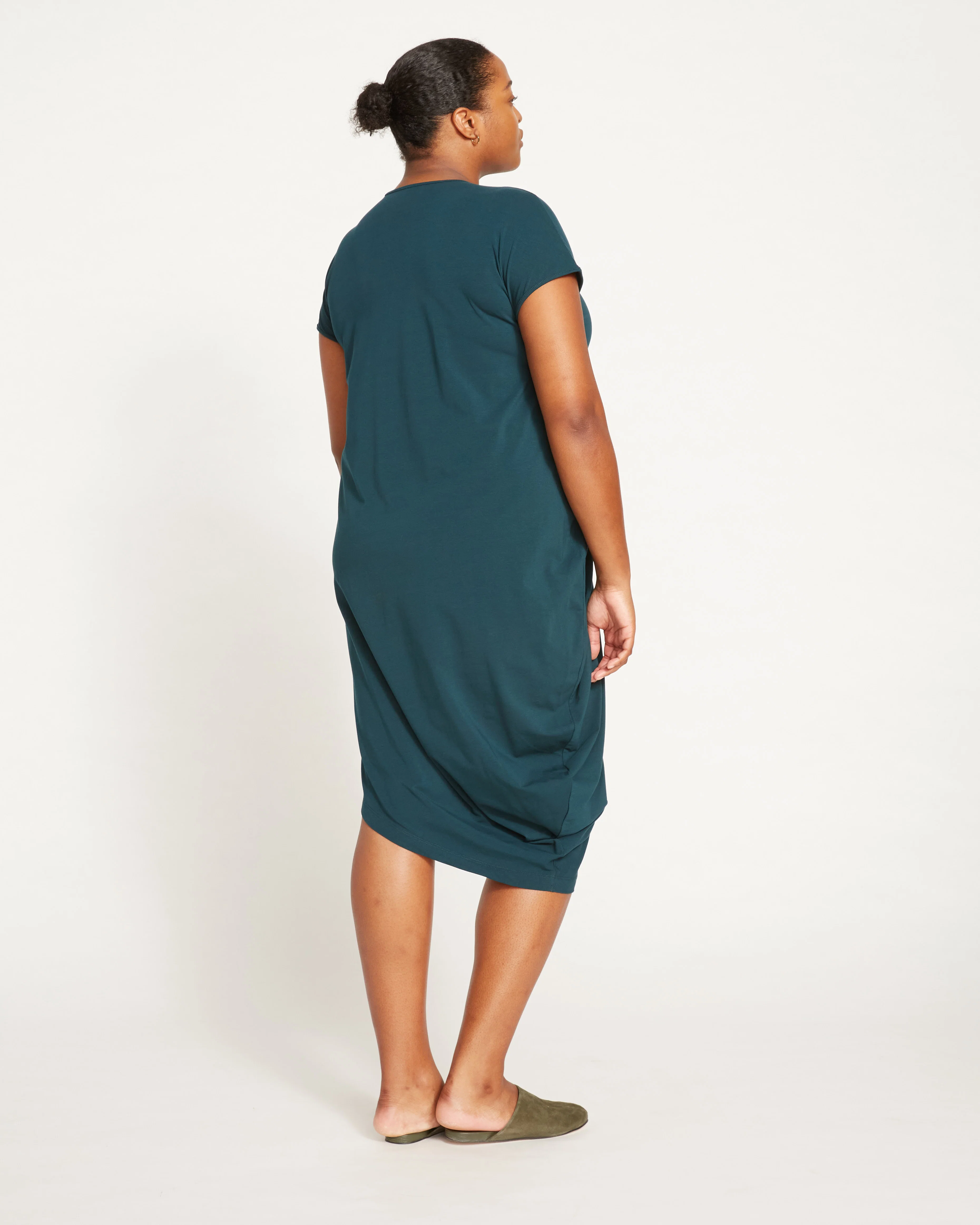Iconic Geneva V-Neck Dress - Deep Sea - Image 4