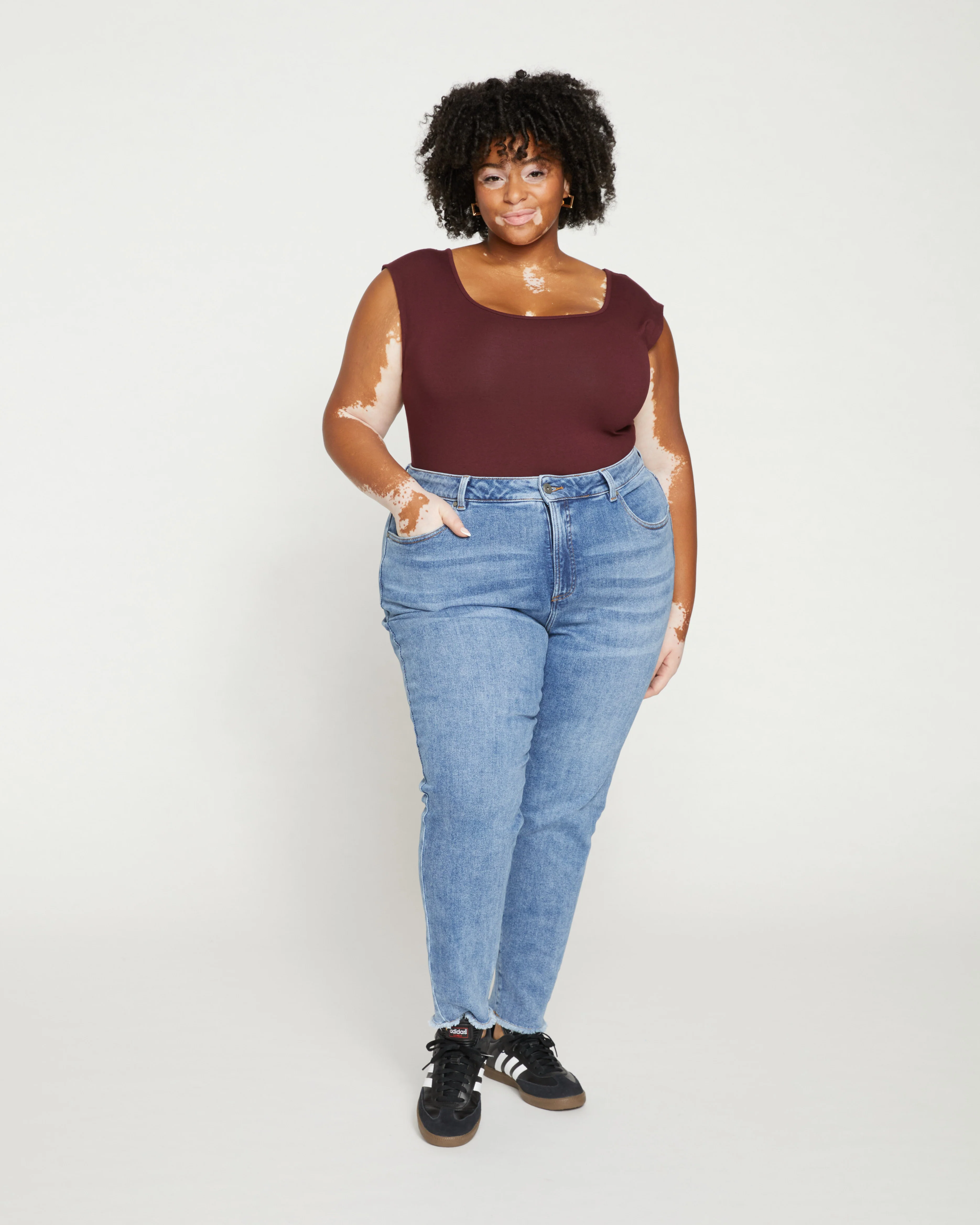 Joni High Rise Curve Slim Leg Jeans 27 Inch - Bright Indigo - Image 3