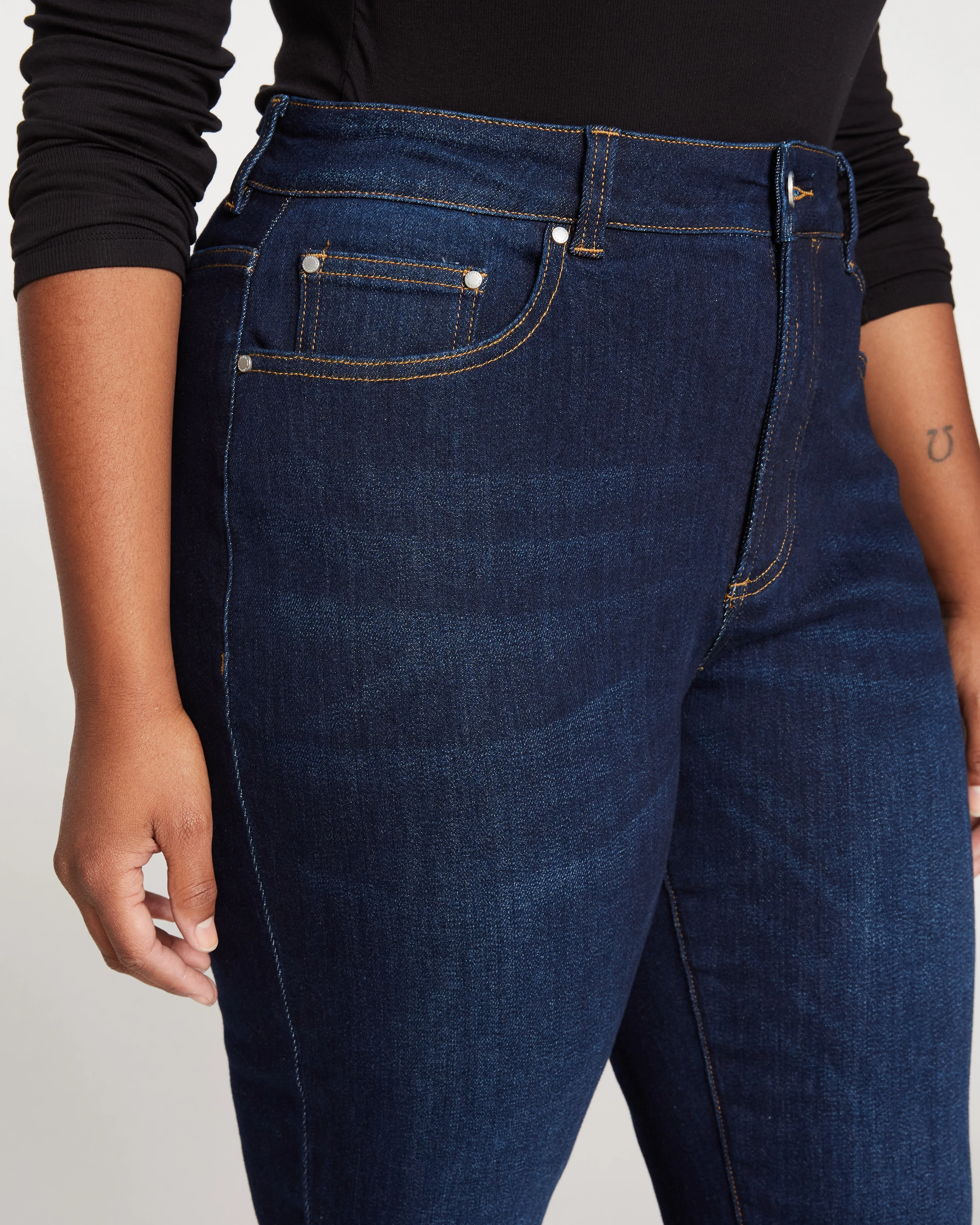Joni High Rise Curve Slim Leg Jeans 27 Inch - Midnight Blue - Image 2