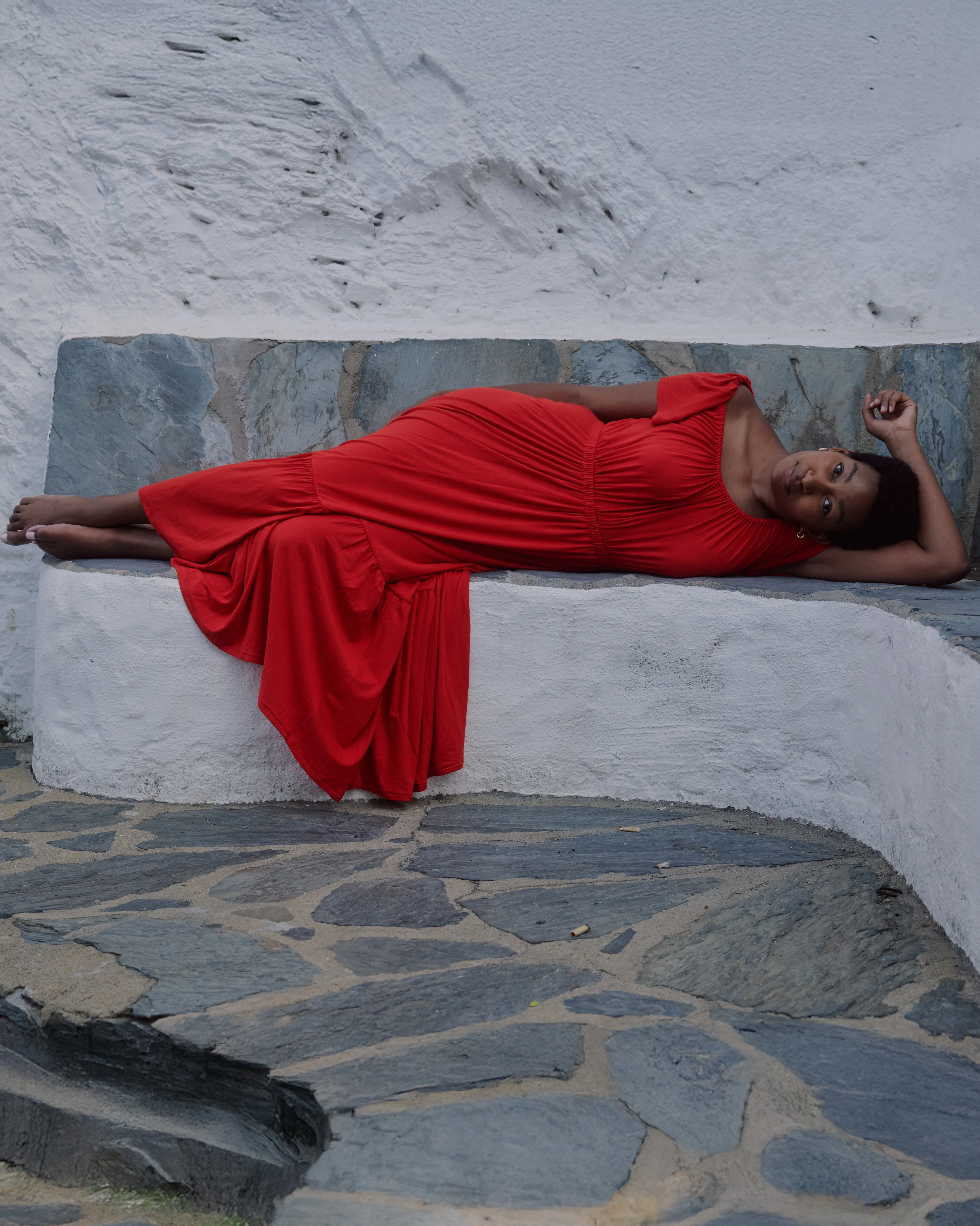 Kahlo Liquid Jersey Dress - Lipstick - Image 7